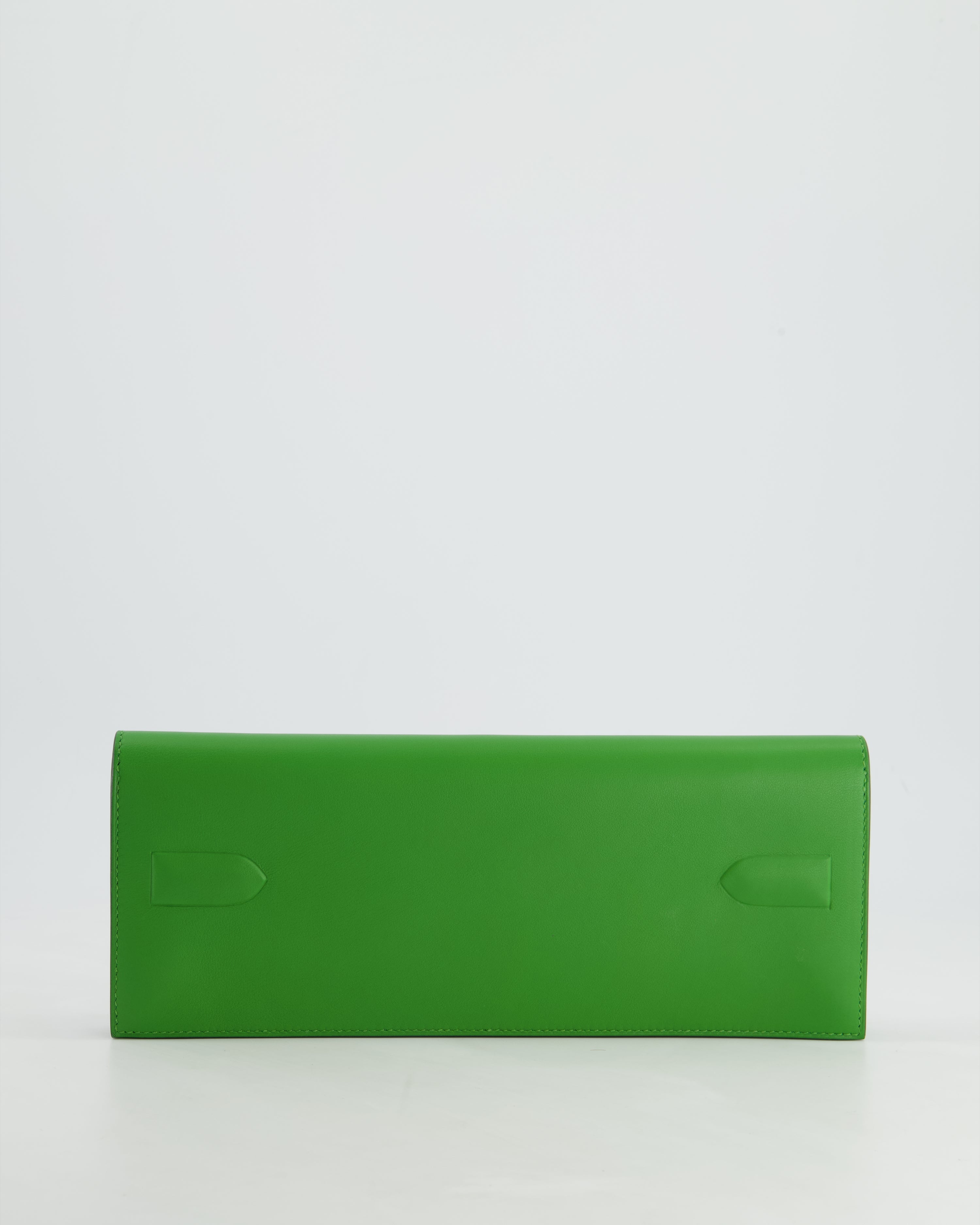 Hermès Birkin Cut Shadow Bag In Vert Yucca Swift Leather