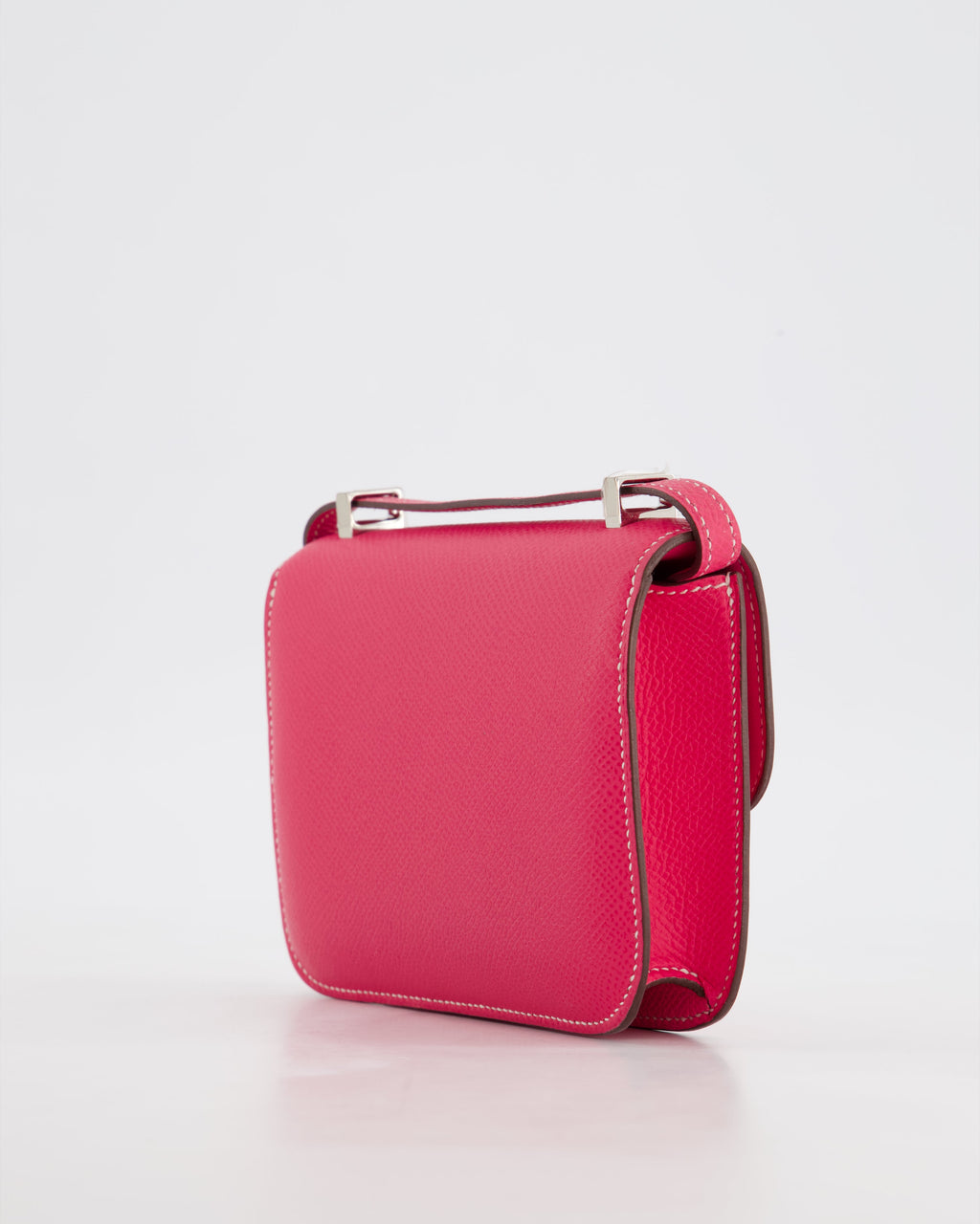 *RARE HOT* Hermès Constance II Micro Bag in Rose Tyrien Epsom Leather with Palladium Hardware