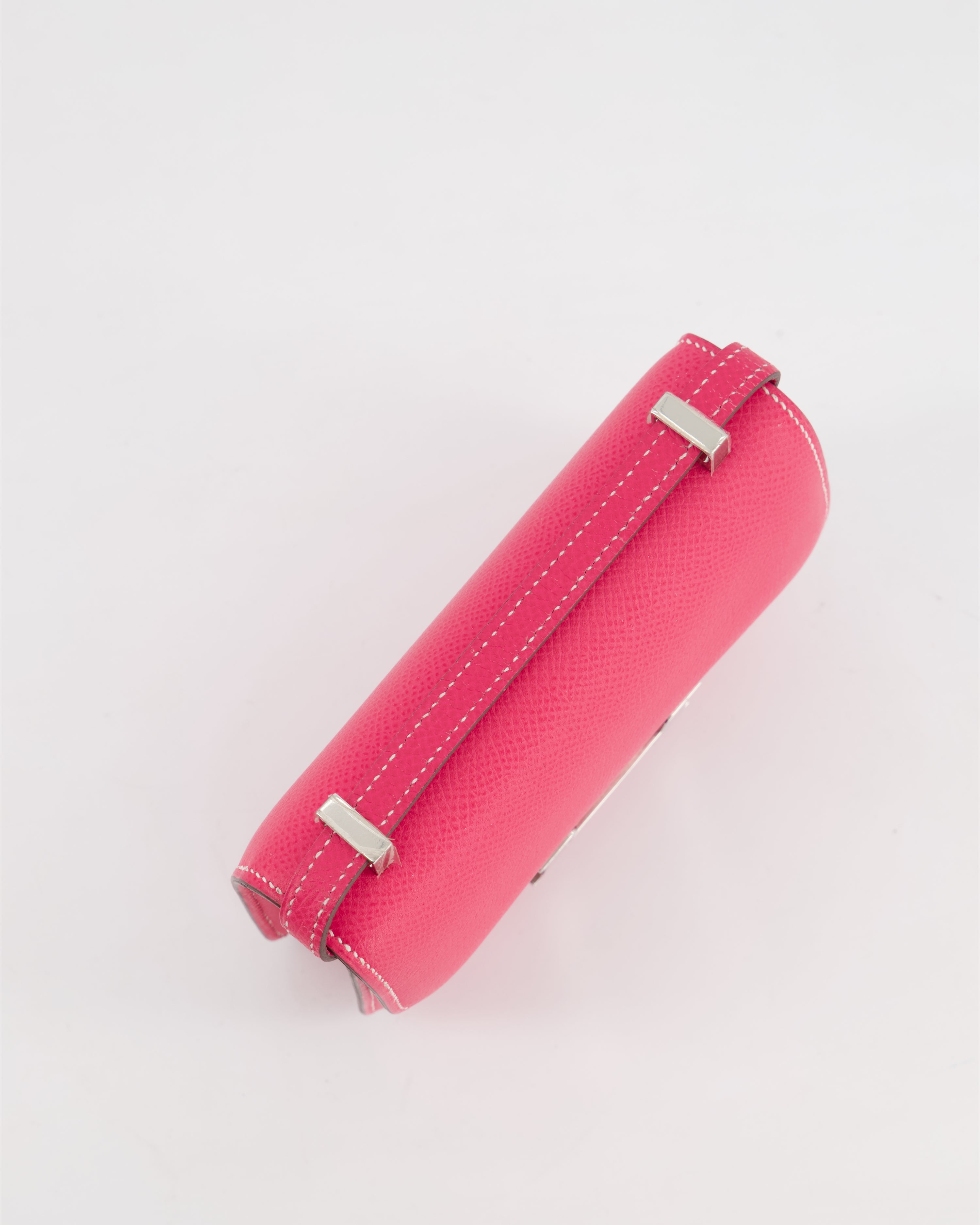 *RARE HOT* Hermès Constance II Micro Bag in Rose Tyrien Epsom Leather with Palladium Hardware