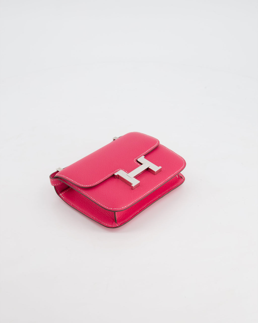 *RARE HOT* Hermès Constance II Micro Bag in Rose Tyrien Epsom Leather with Palladium Hardware