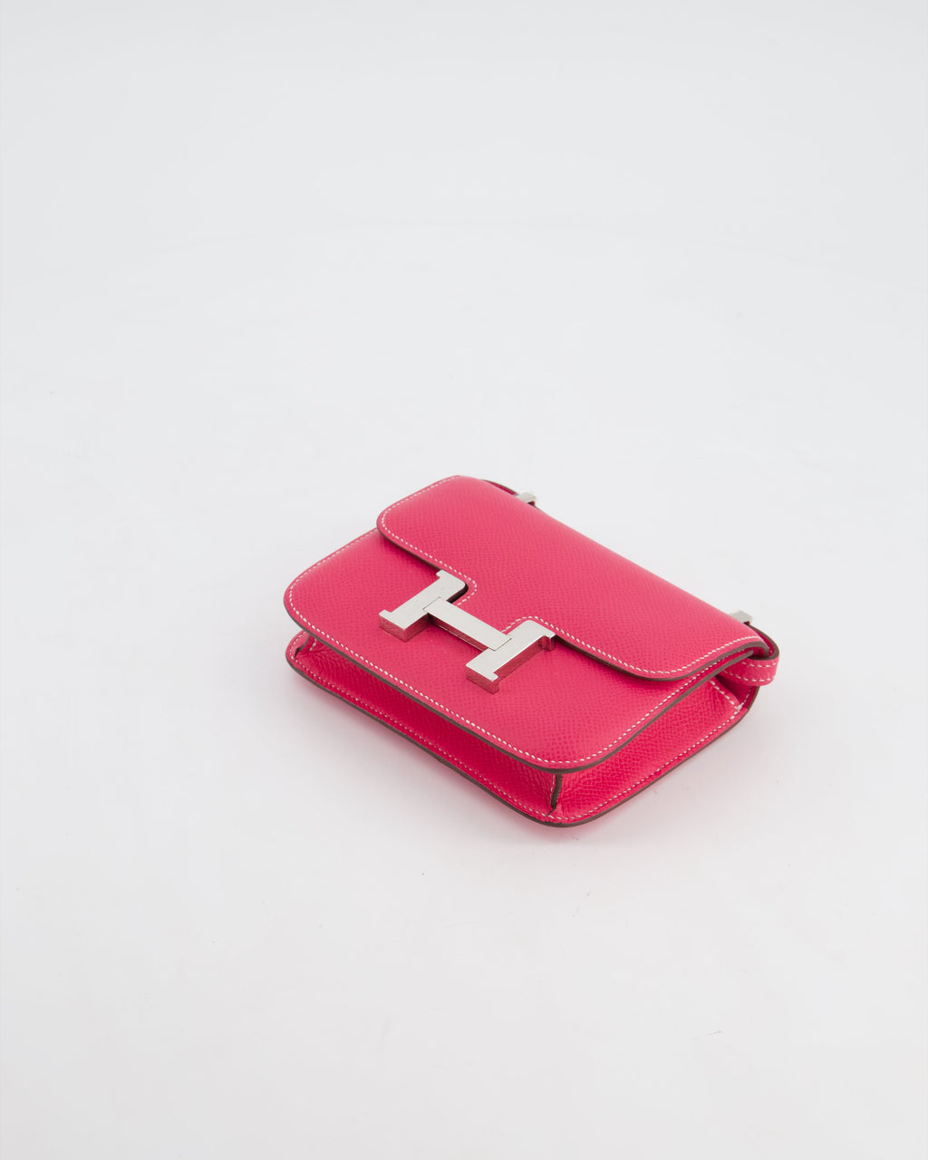 *RARE HOT* Hermès Constance II Micro Bag in Rose Tyrien Epsom Leather with Palladium Hardware