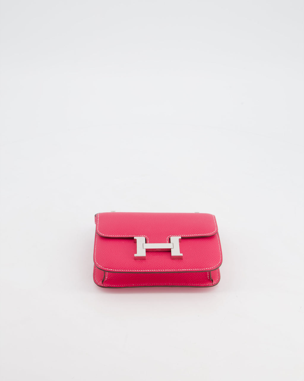 *RARE HOT* Hermès Constance II Micro Bag in Rose Tyrien Epsom Leather with Palladium Hardware