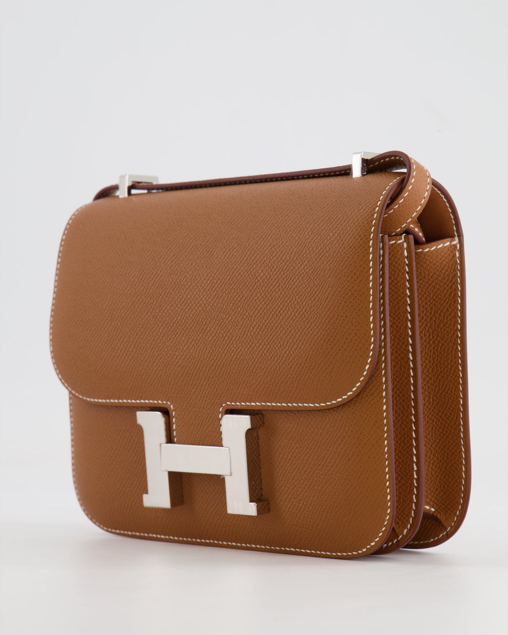 *HOT* Hermès Constance III 18 Miroir Bag in Gold Epsom Leather with Palladium Hardware