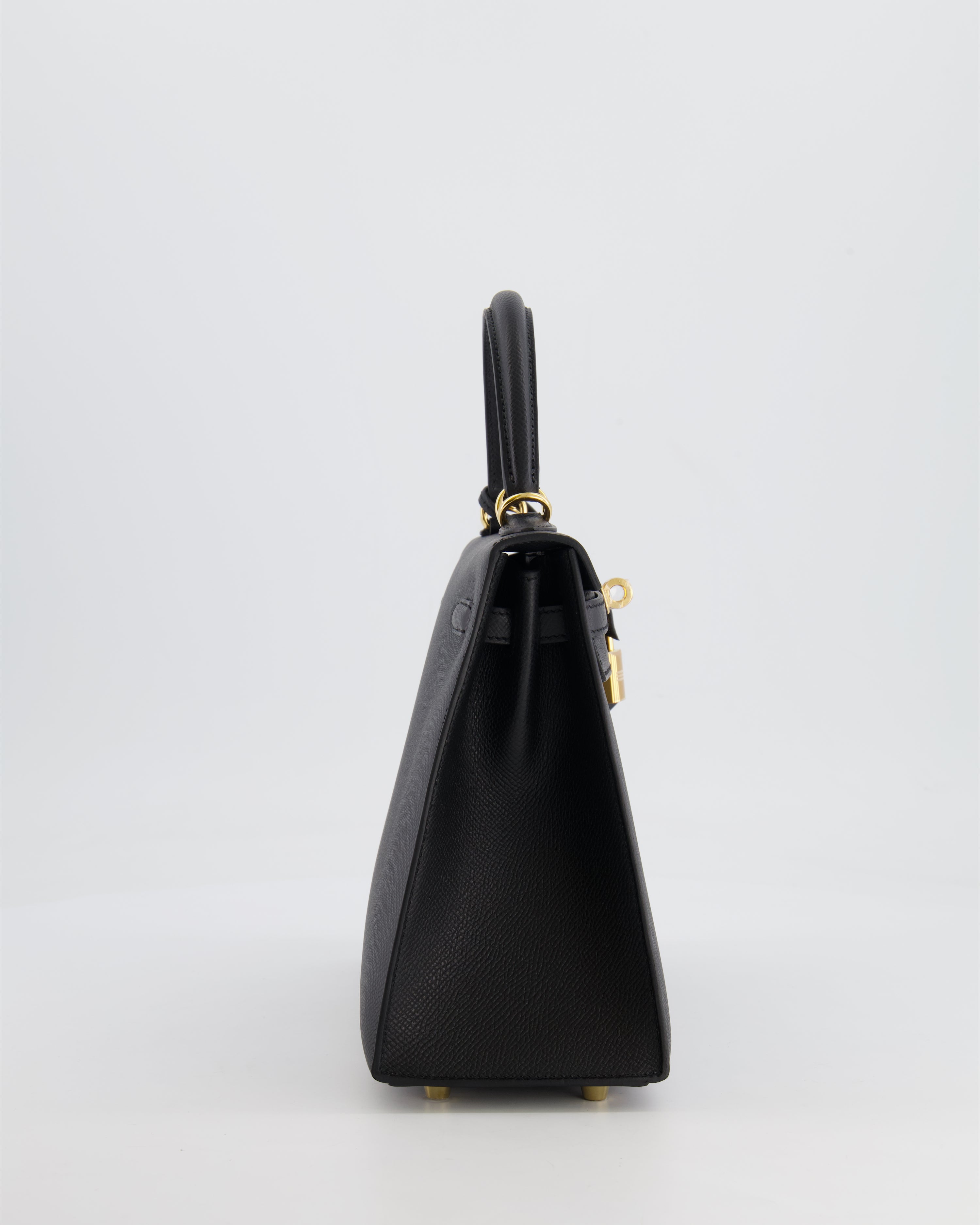 *HOLY GRAIL* Hermès Kelly 25 Sellier Bag in Noir Epsom Leather with Gold Hardware