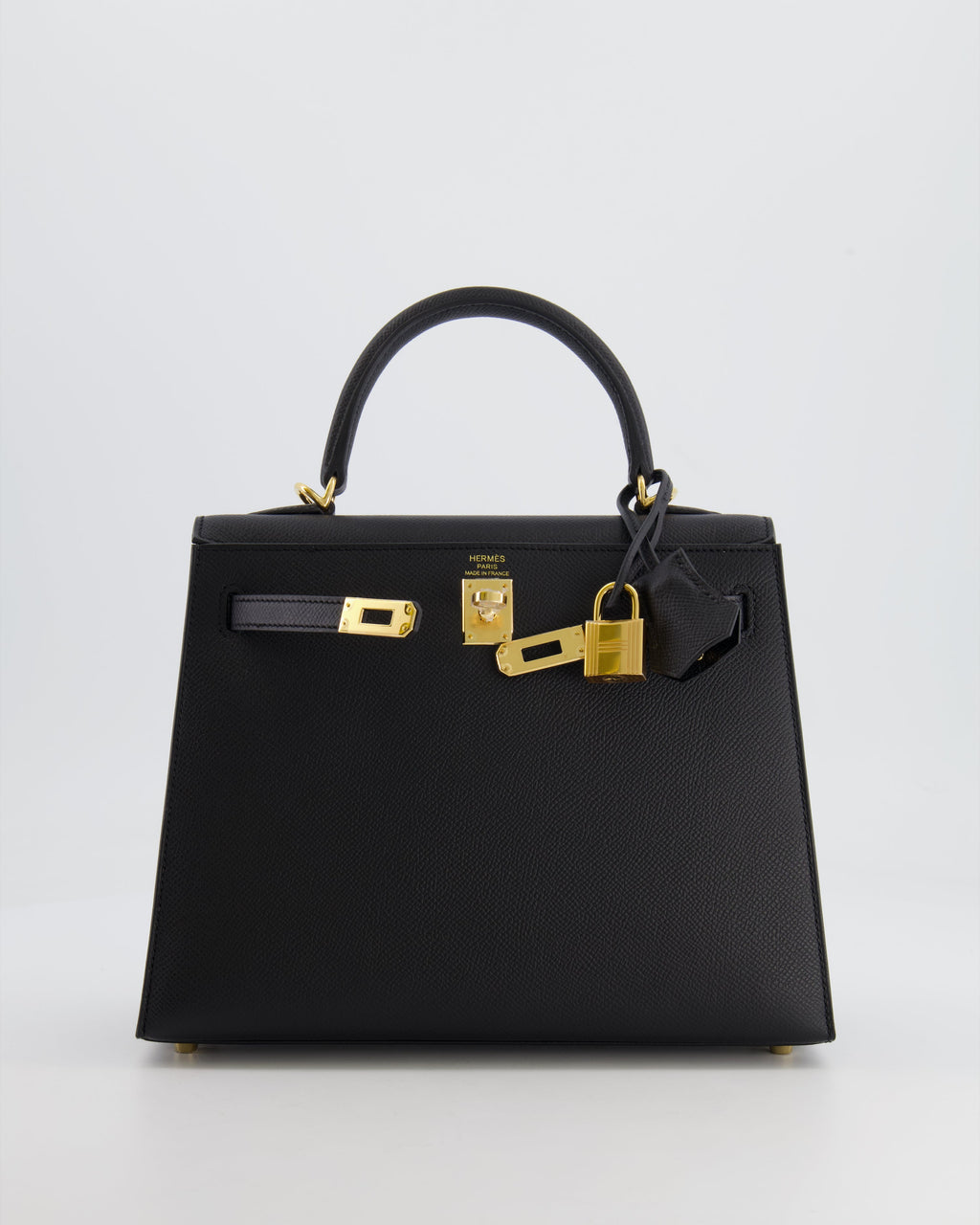 *HOLY GRAIL* Hermès Kelly 25 Sellier Bag in Noir Epsom Leather with Gold Hardware