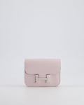Hermès Constance Slim Belt Wallet Bag in Mauve Pale Evercolor Leather with Palladium Hardware