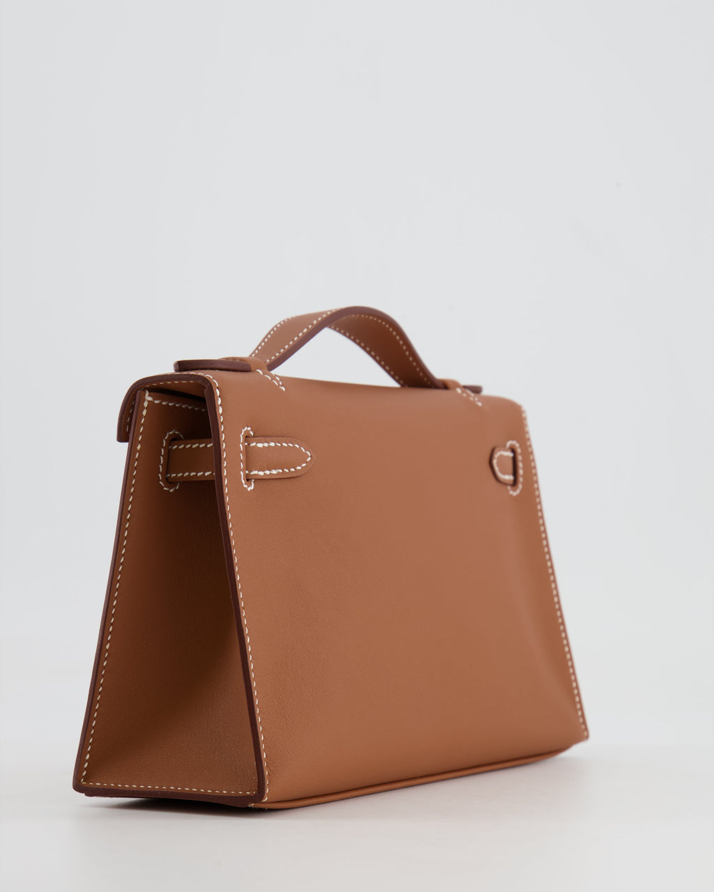 *RARE* Hermès Mini Kelly Pochette Bag in Gold Swift Leather with Gold Hardware
