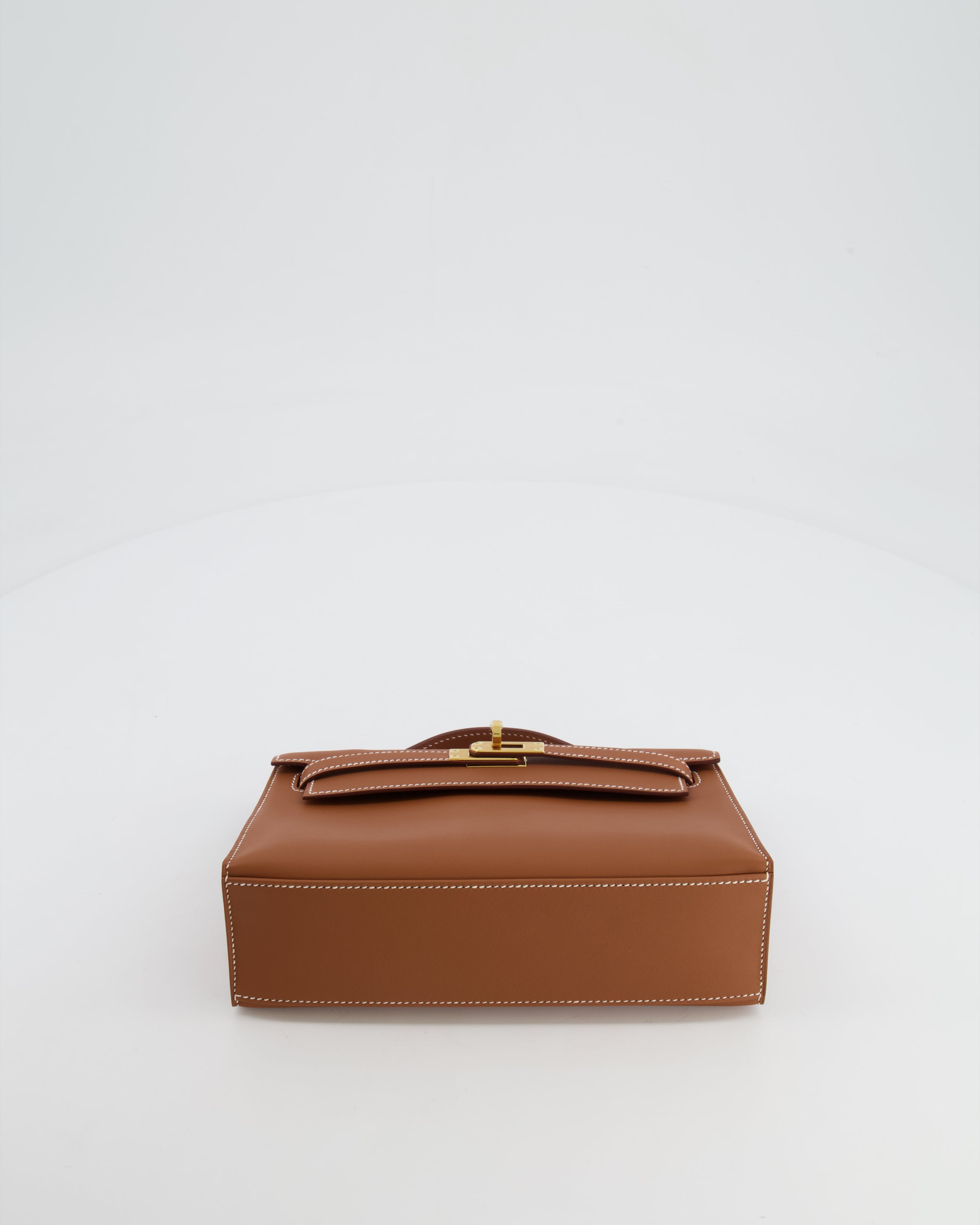 *RARE* Hermès Mini Kelly Pochette Bag in Gold Swift Leather with Gold Hardware