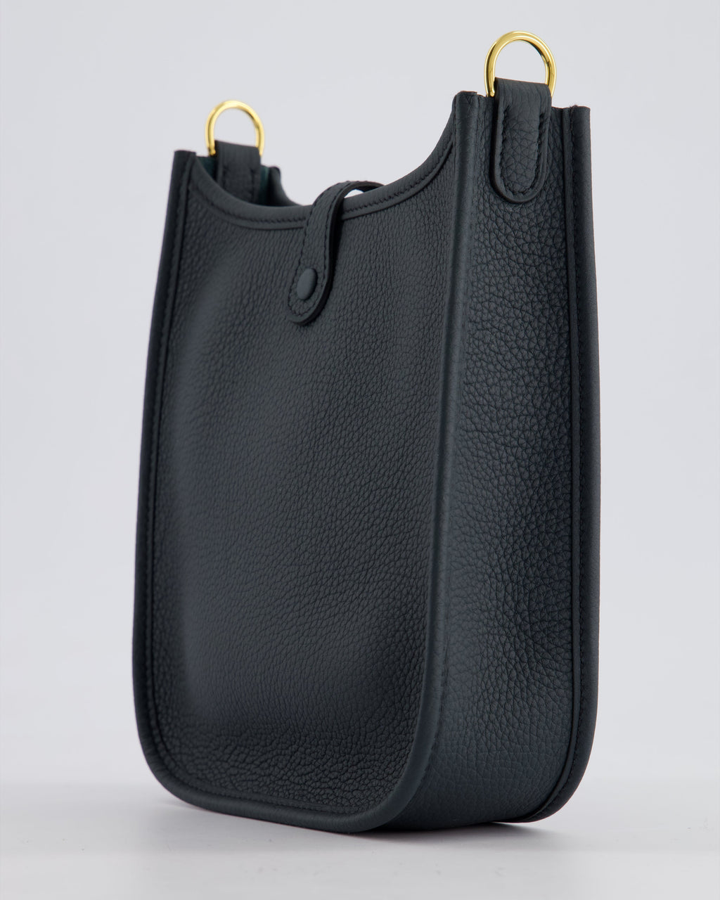 *RARE* Hermès Mini Evelyne 16 Bag in Vert Rousseau Maurice Leather with Gold Hardware & Vert Cypress Sangle Wooly Unicolore Strap