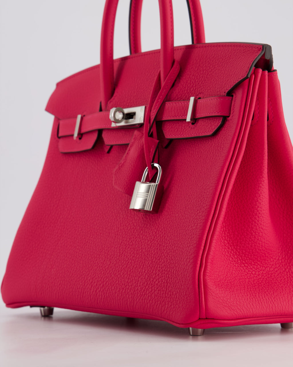 *RARE* Hermès Birkin 25 Retourne Bag in Rose Mexico Togo Leather with Palladium Hardware