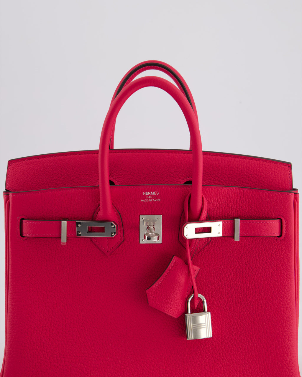 *RARE* Hermès Birkin 25 Retourne Bag in Rose Mexico Togo Leather with Palladium Hardware