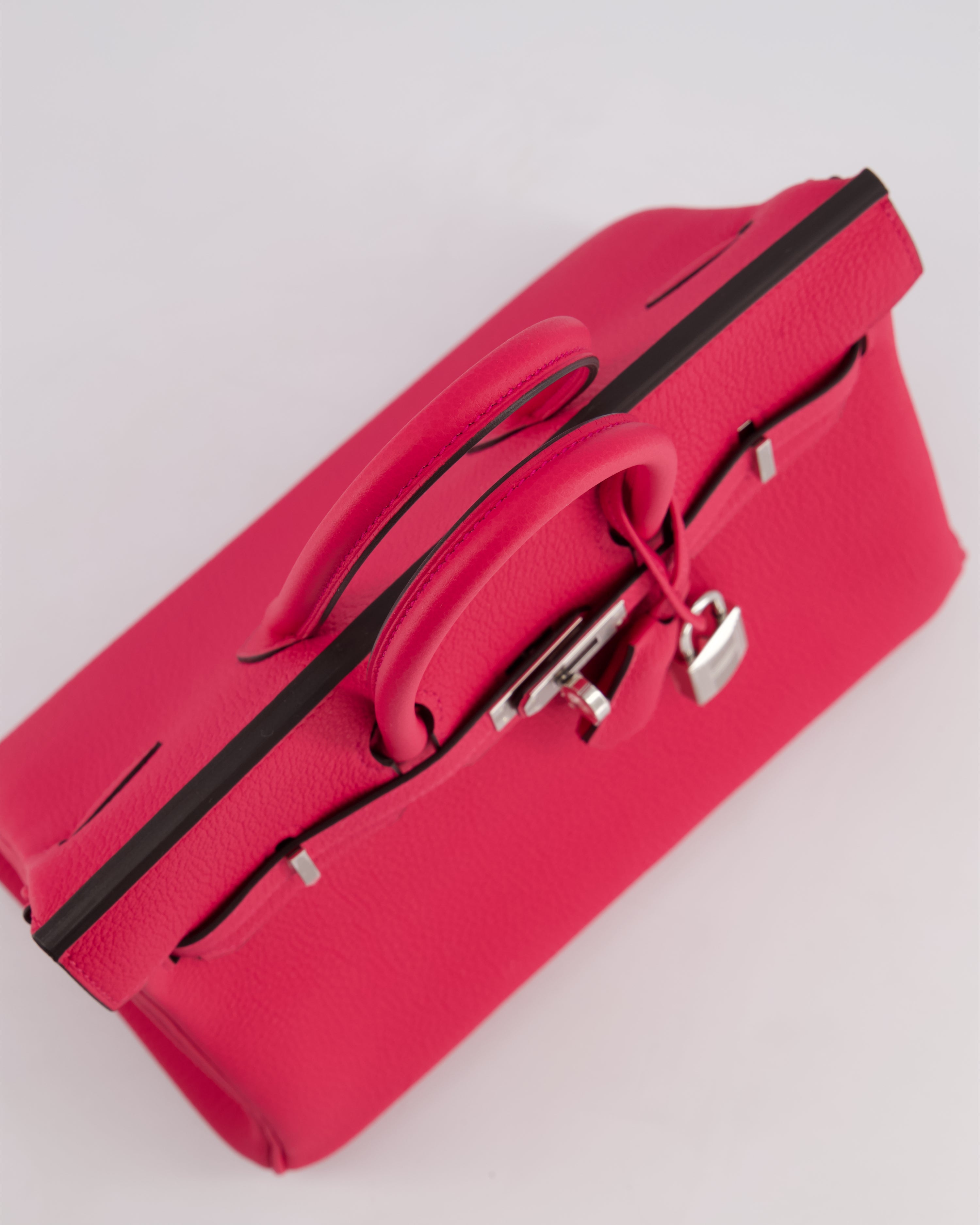 *RARE* Hermès Birkin 25 Retourne Bag in Rose Mexico Togo Leather with Palladium Hardware