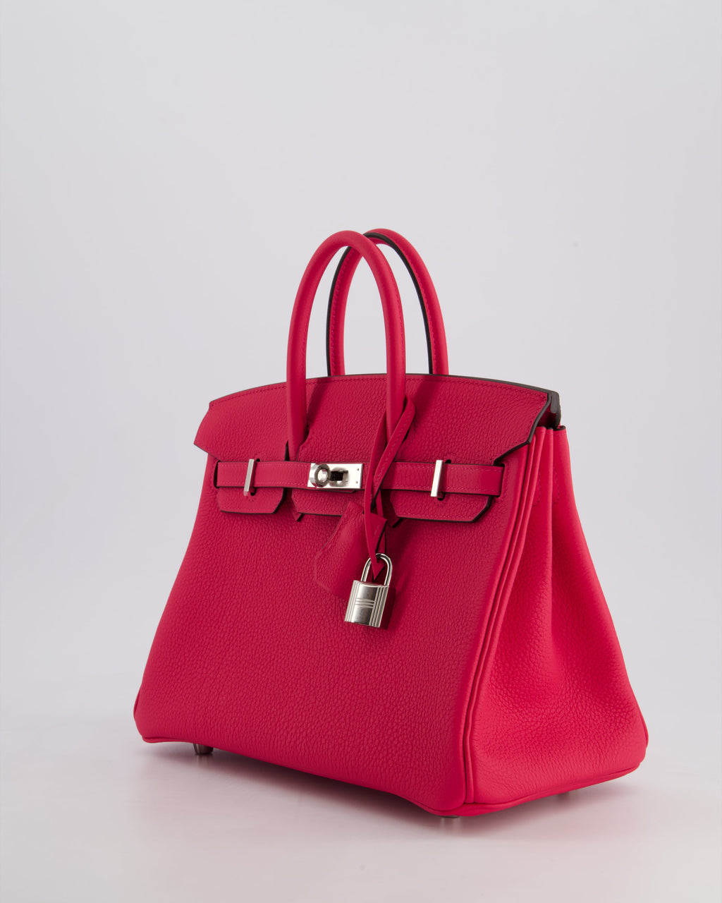 *RARE* Hermès Birkin 25 Retourne Bag in Rose Mexico Togo Leather with Palladium Hardware
