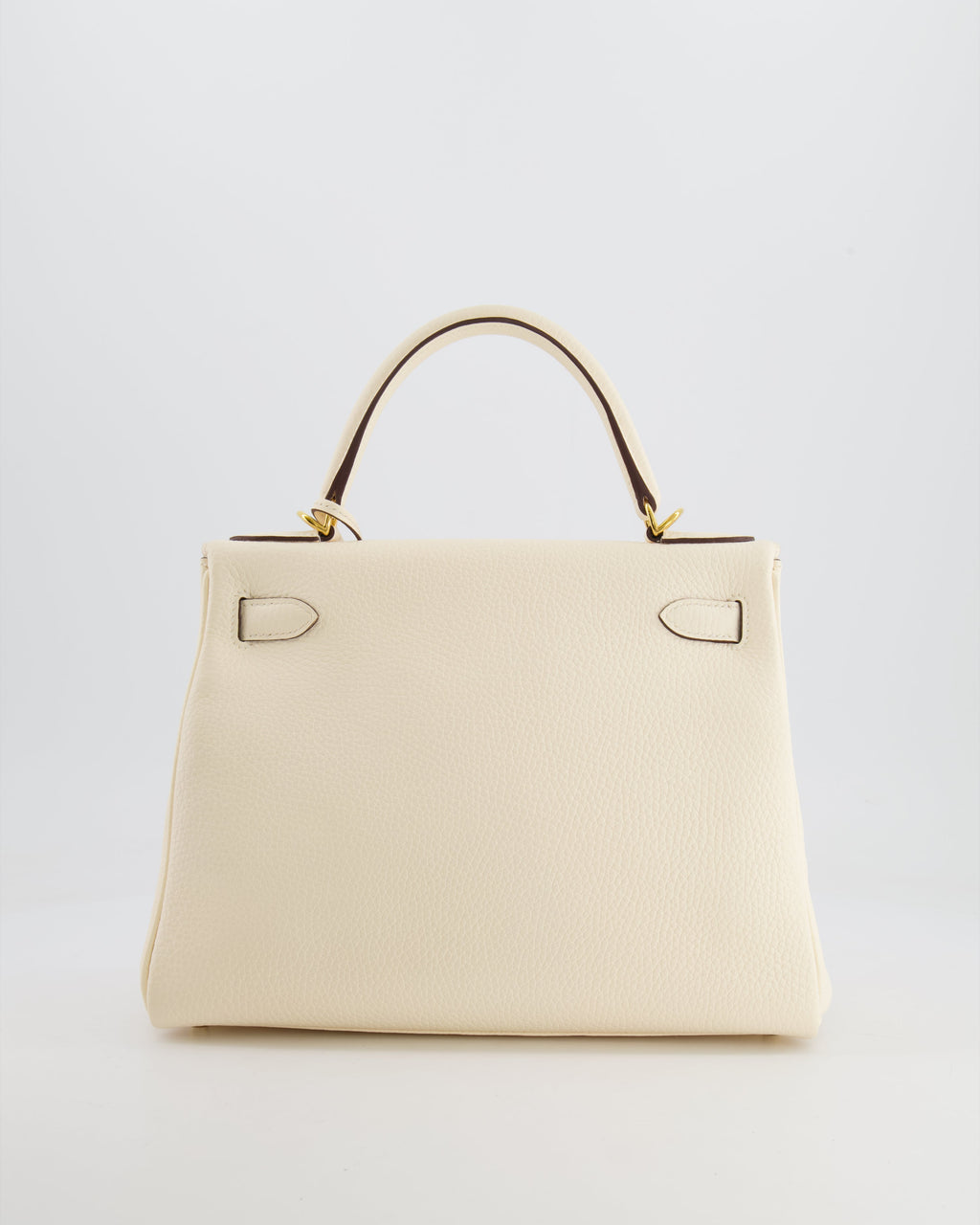 Hermès Kelly 28 Retourne Bag in Nata Clemence Leather with Gold Hardware
