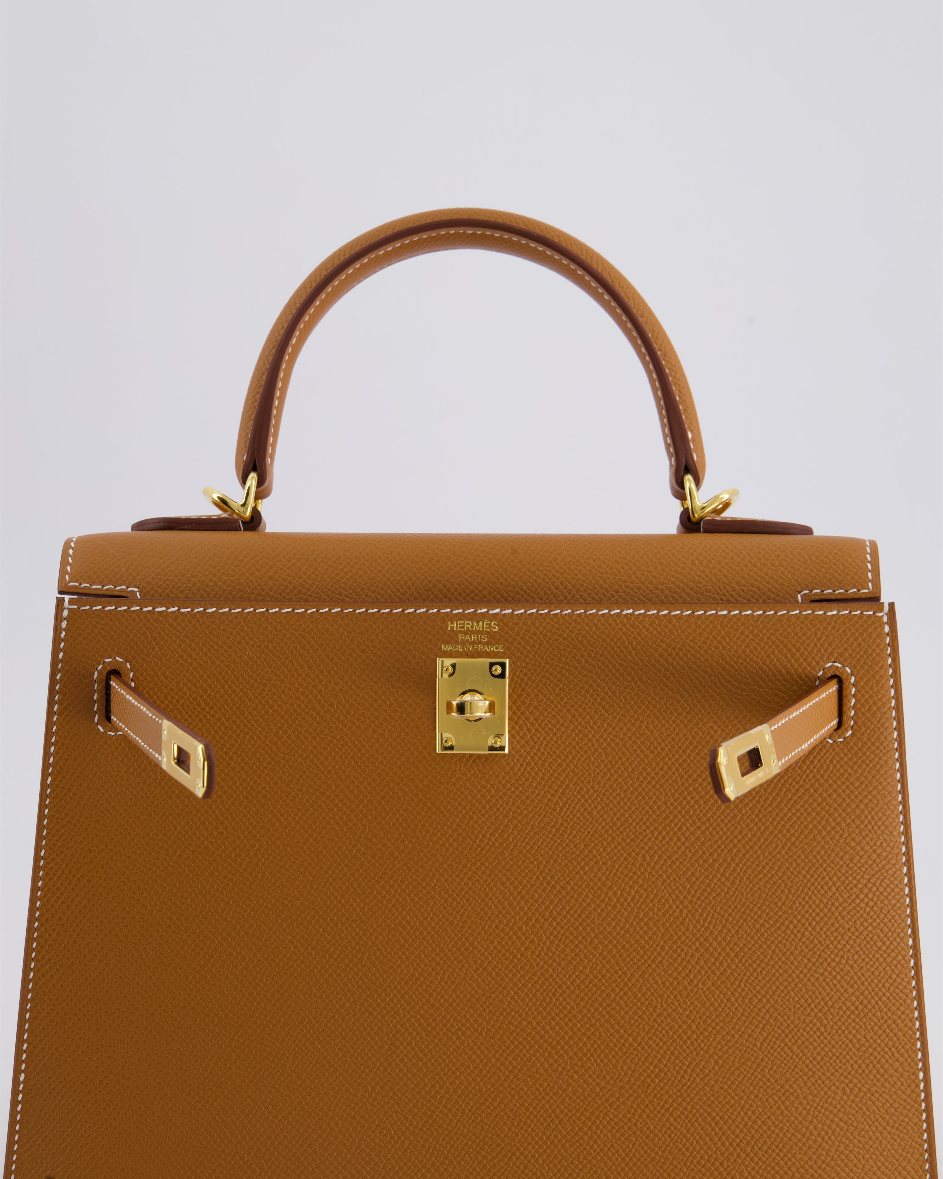 *HOLY GRAIL* Hermès Kelly 25 Sellier Bag in Gold Epsom Leather with Gold Hardware