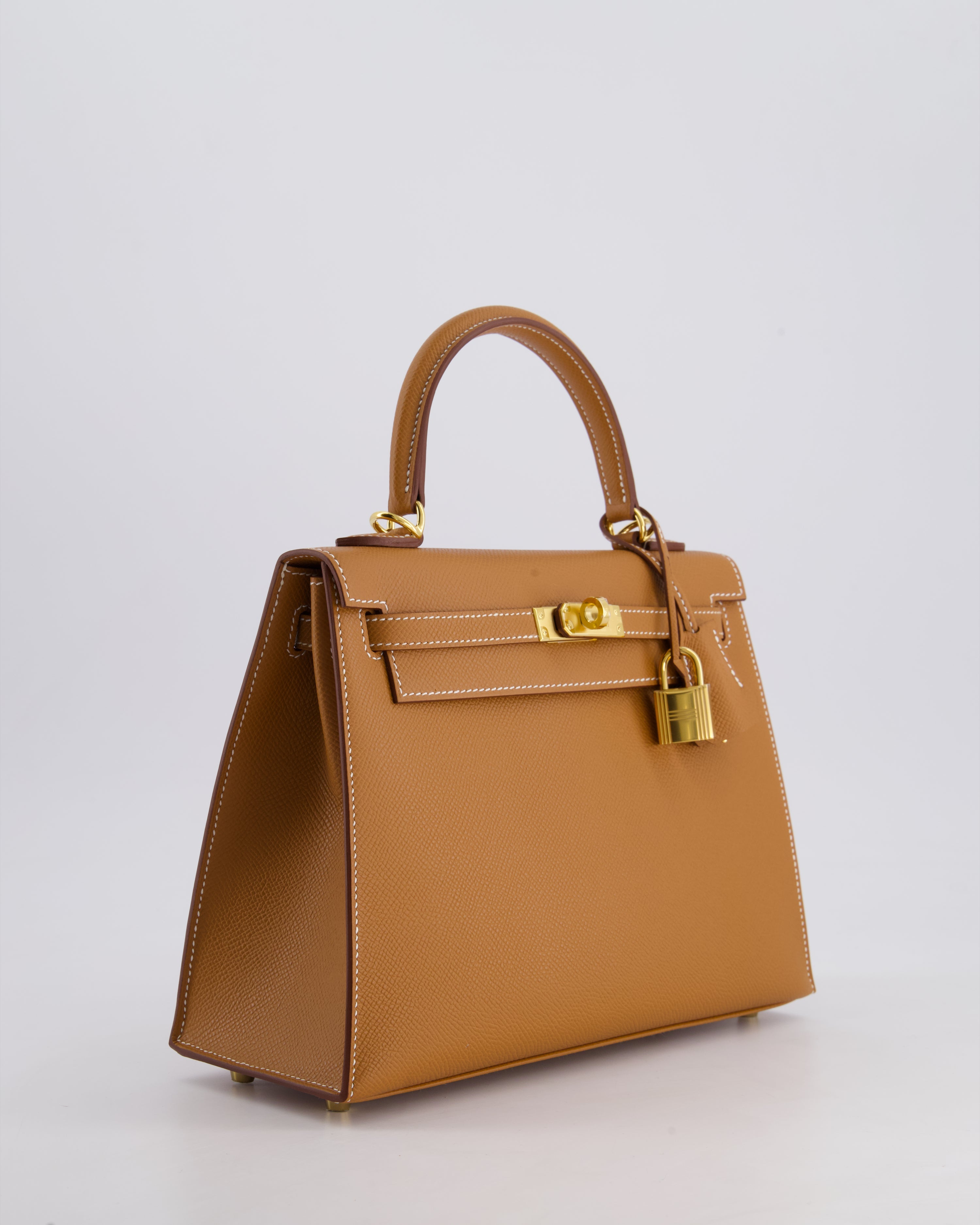 *HOLY GRAIL* Hermès Kelly 25 Sellier Bag in Gold Epsom Leather with Gold Hardware