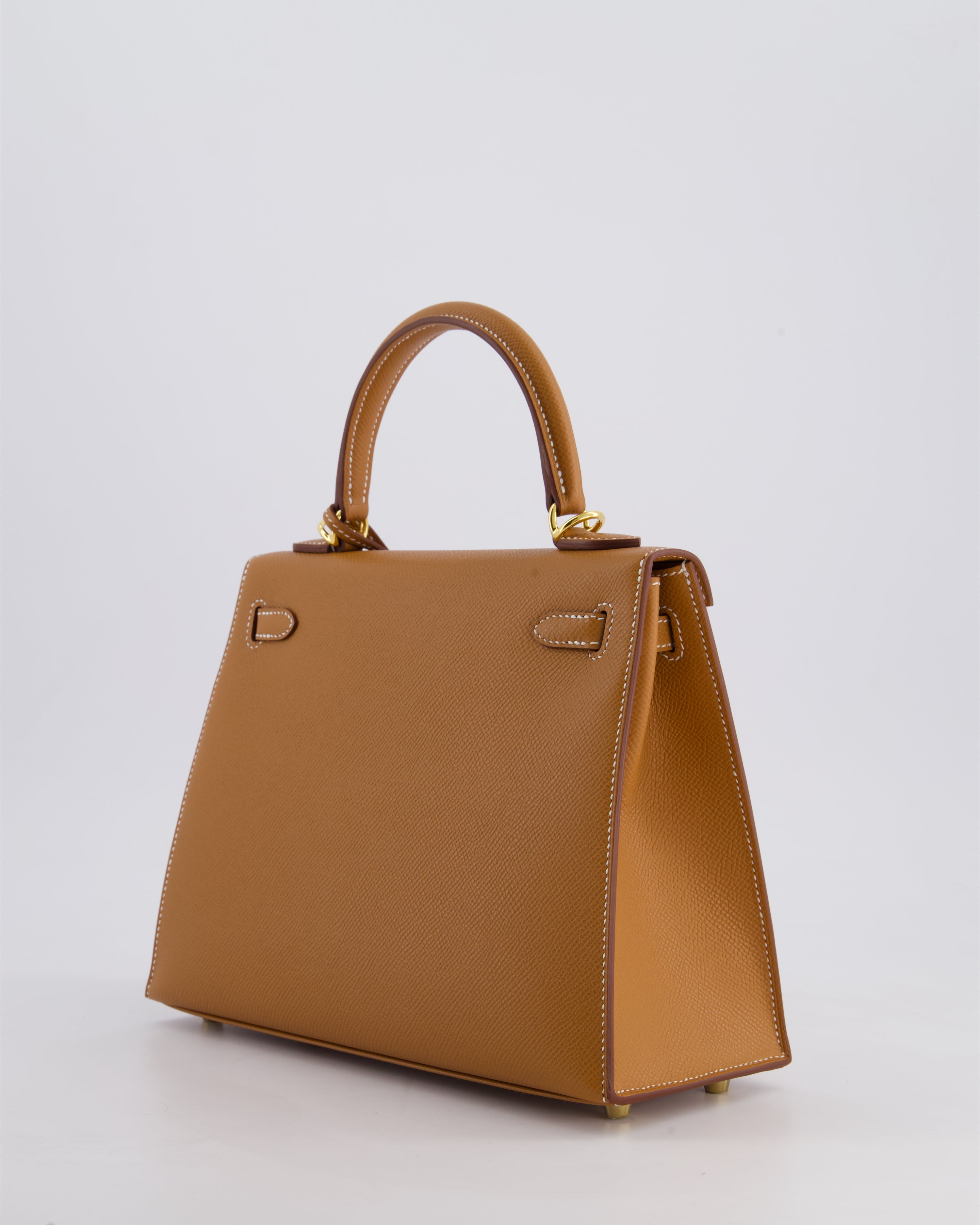 *HOLY GRAIL* Hermès Kelly 25 Sellier Bag in Gold Epsom Leather with Gold Hardware