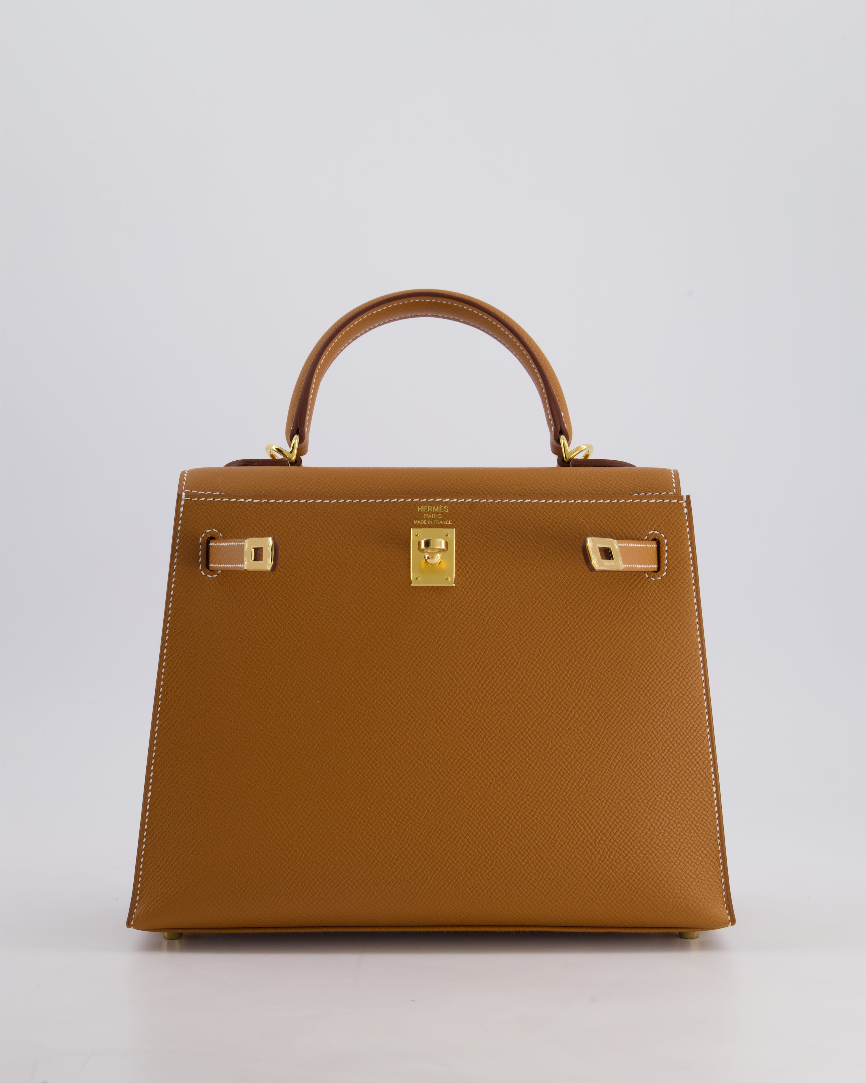*HOLY GRAIL* Hermès Kelly 25 Sellier Bag in Gold Epsom Leather with Gold Hardware