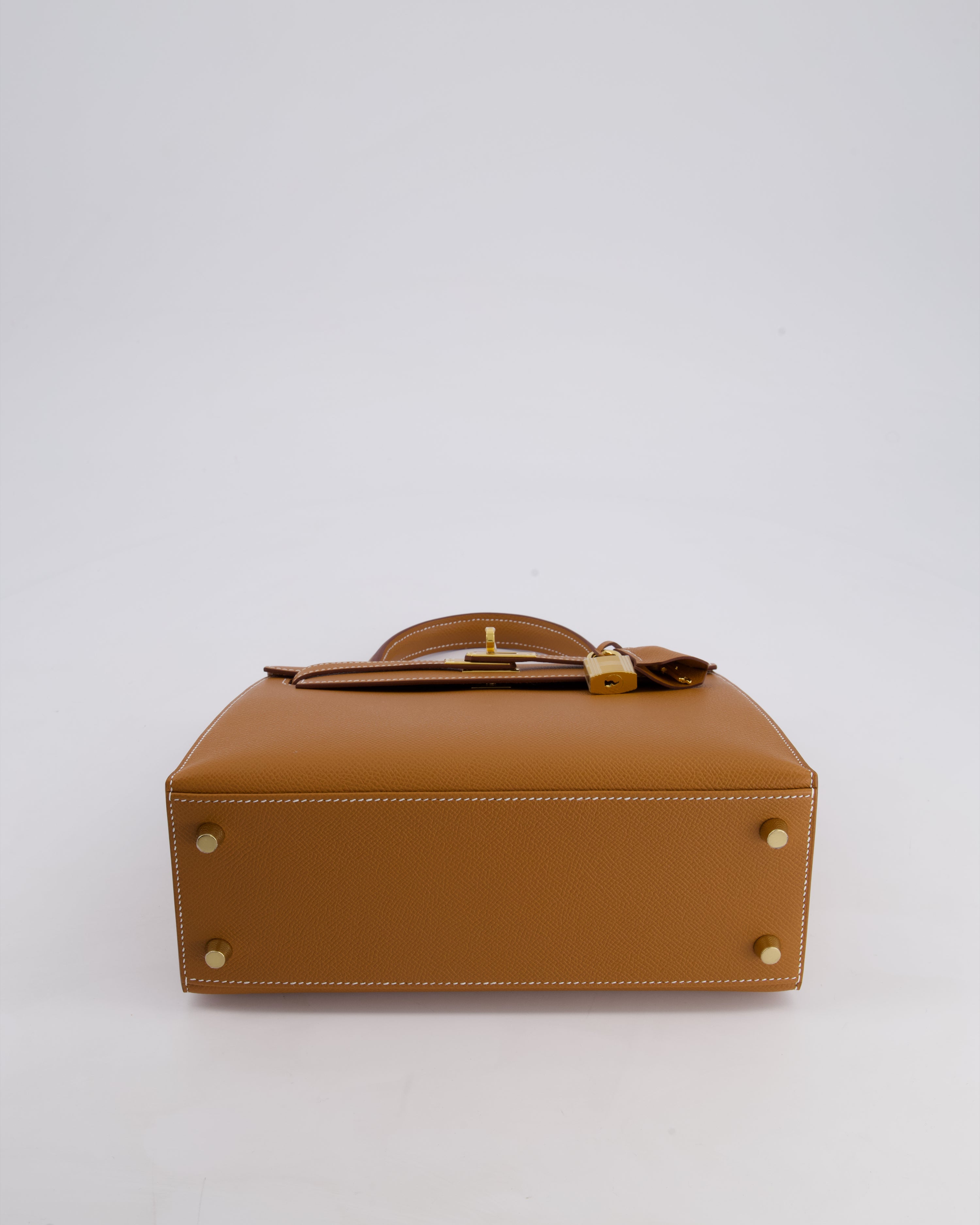 *HOLY GRAIL* Hermès Kelly 25 Sellier Bag in Gold Epsom Leather with Gold Hardware