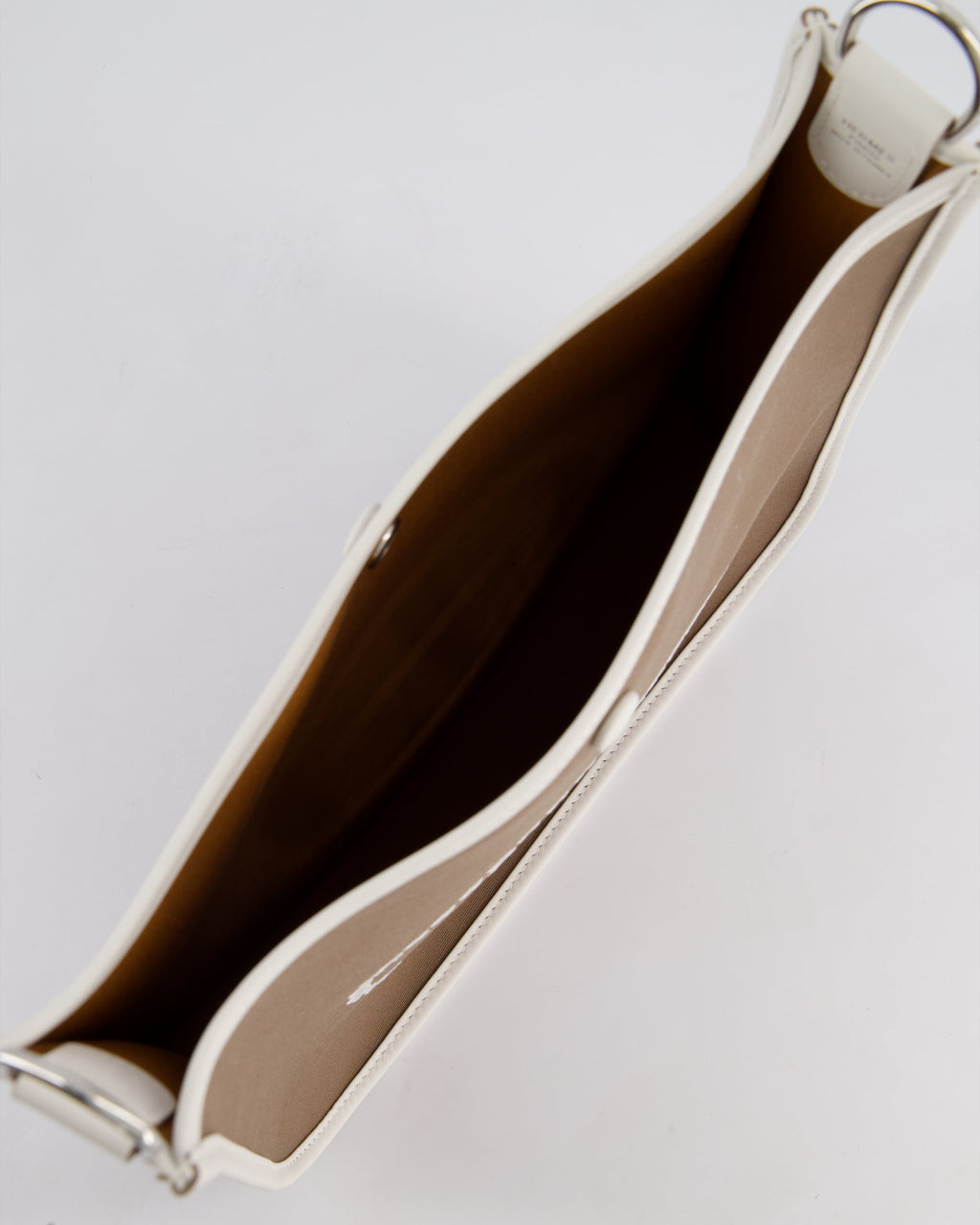 Hermes Evelyne 29 in Neo Etoupe Canvas and White with Palladium Hardware