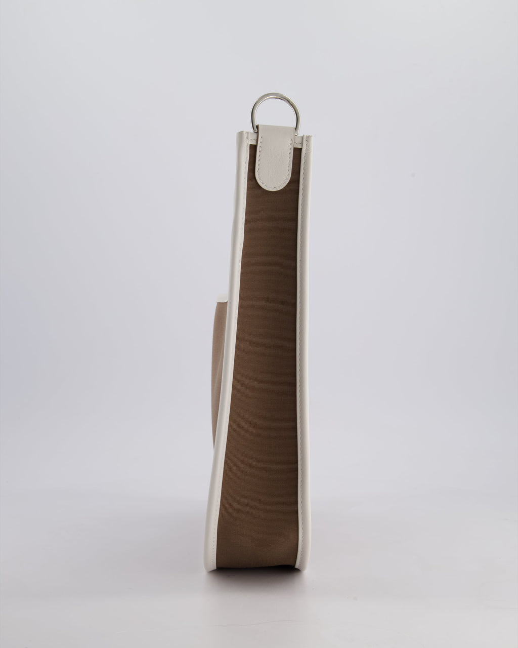 Hermes Evelyne 29 in Neo Etoupe Canvas and White with Palladium Hardware