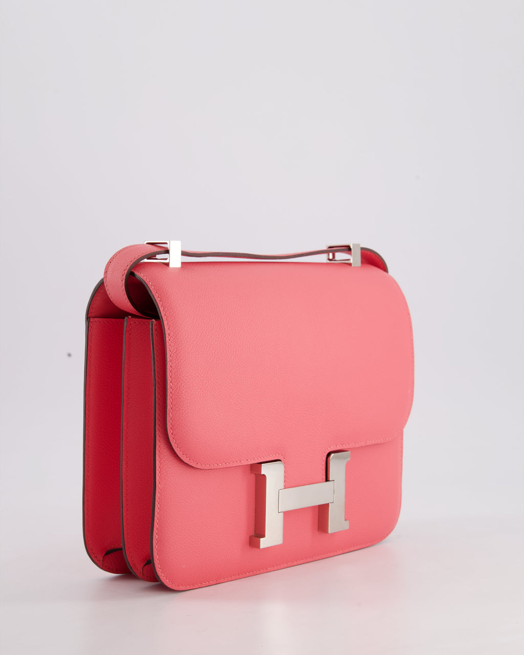 *HOT* Hermès Constance III 24 Bag in Rose Azalee Evercolour Leather with Palladium Hardware
