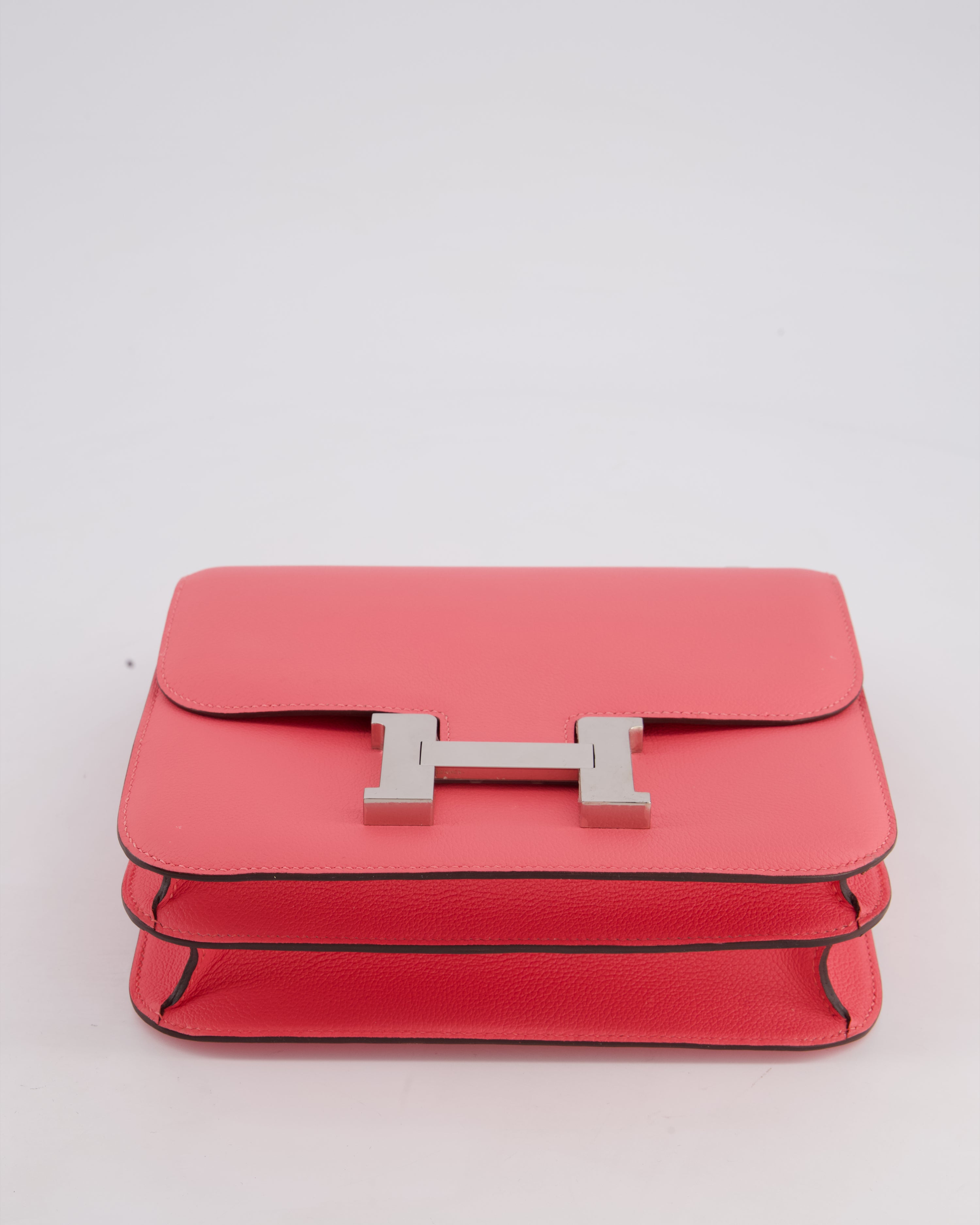 *HOT* Hermès Constance III 24 Bag in Rose Azalee Evercolour Leather with Palladium Hardware