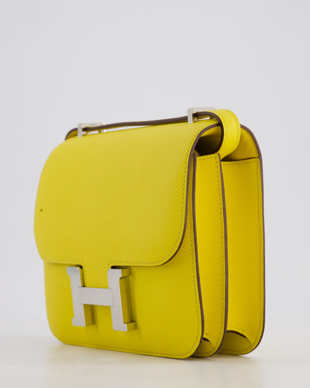 Hermès Constance III 18 Miroir Bag in Jaune De Naples Epsom Leather with Palladium Hardware