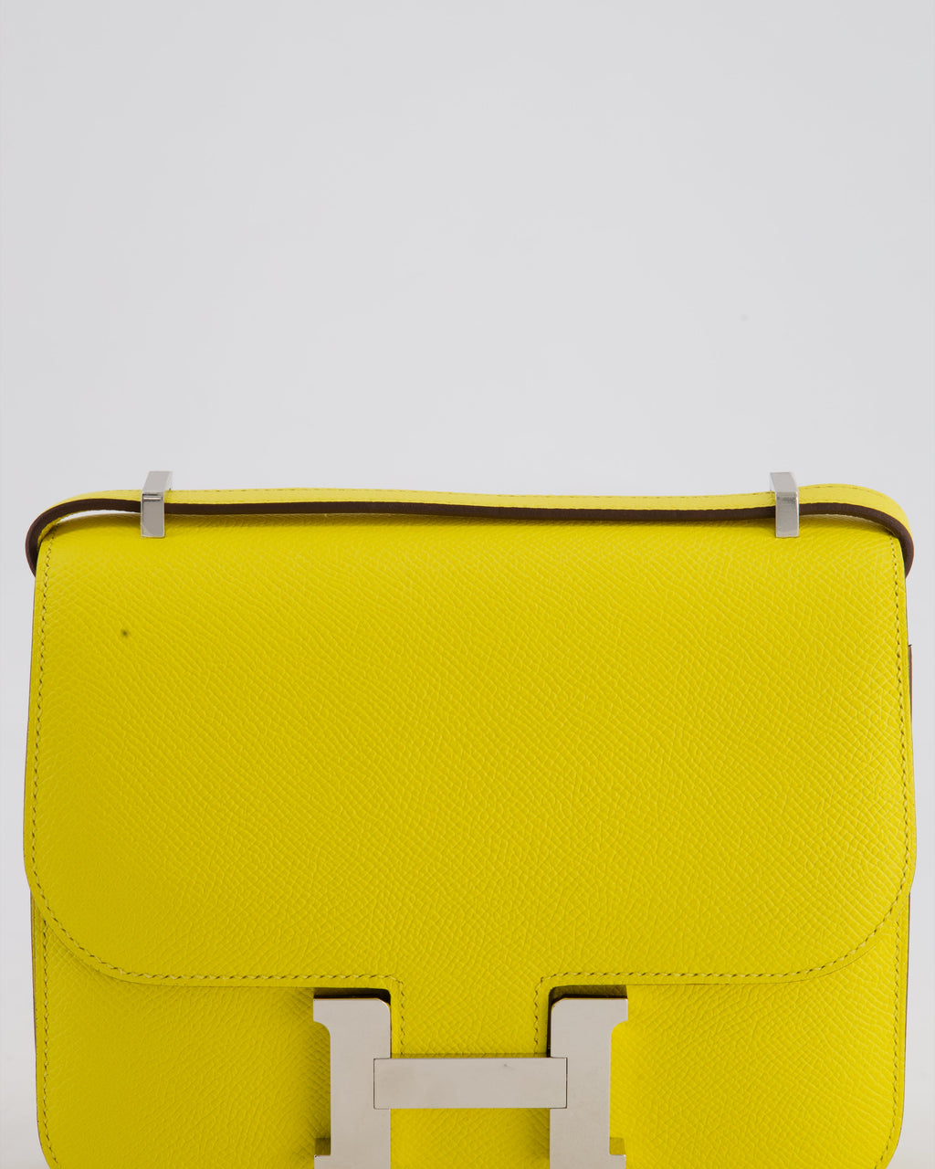 Hermès Constance III 18 Miroir Bag in Jaune De Naples Epsom Leather with Palladium Hardware