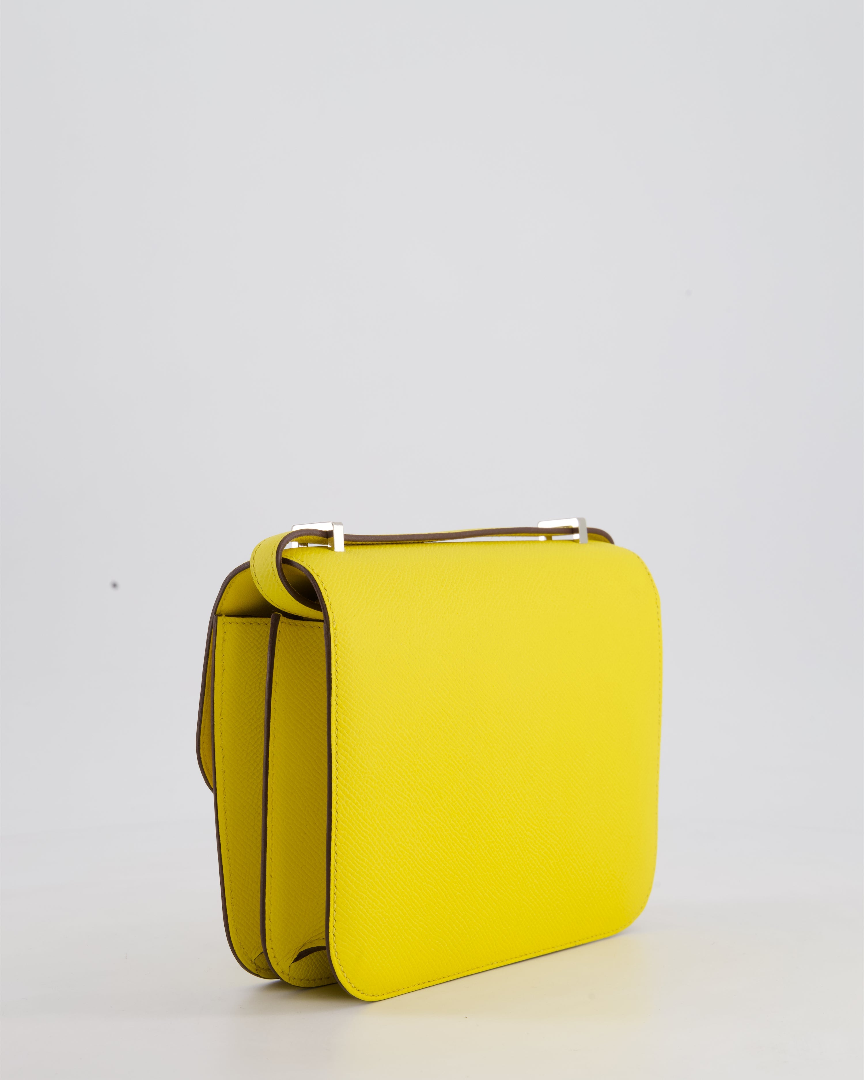 Hermès Constance III 18 Miroir Bag in Jaune De Naples Epsom Leather with Palladium Hardware