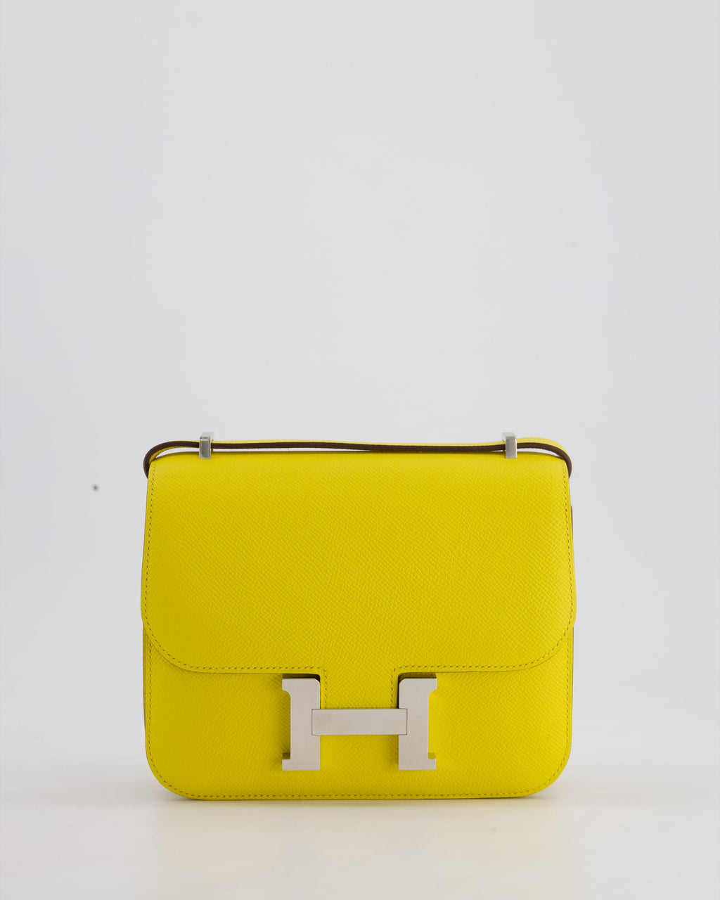 Hermès Constance III 18 Miroir Bag in Jaune De Naples Epsom Leather with Palladium Hardware