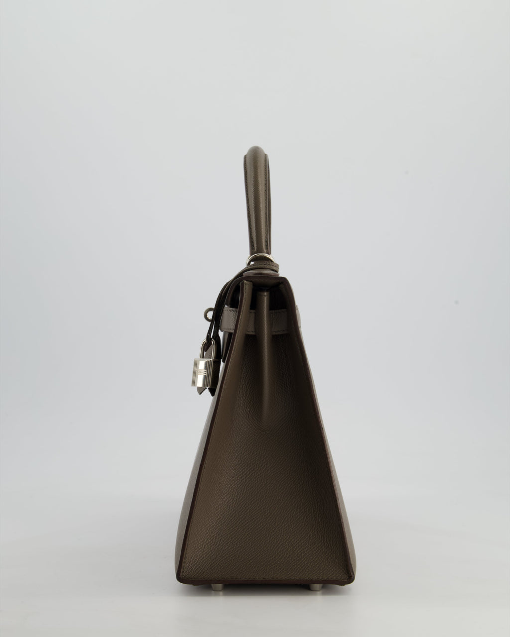 Hermès HSS Kelly 28 Sellier Bag in Gris Etain Epsom Leather with Palladium Hardware