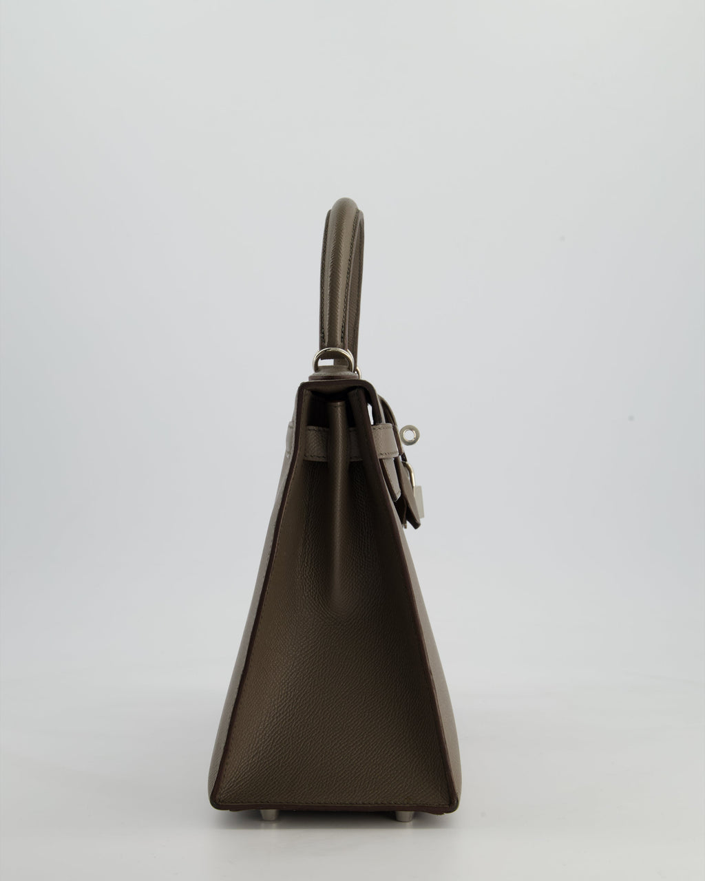 Hermès HSS Kelly 28 Sellier Bag in Gris Etain Epsom Leather with Palladium Hardware