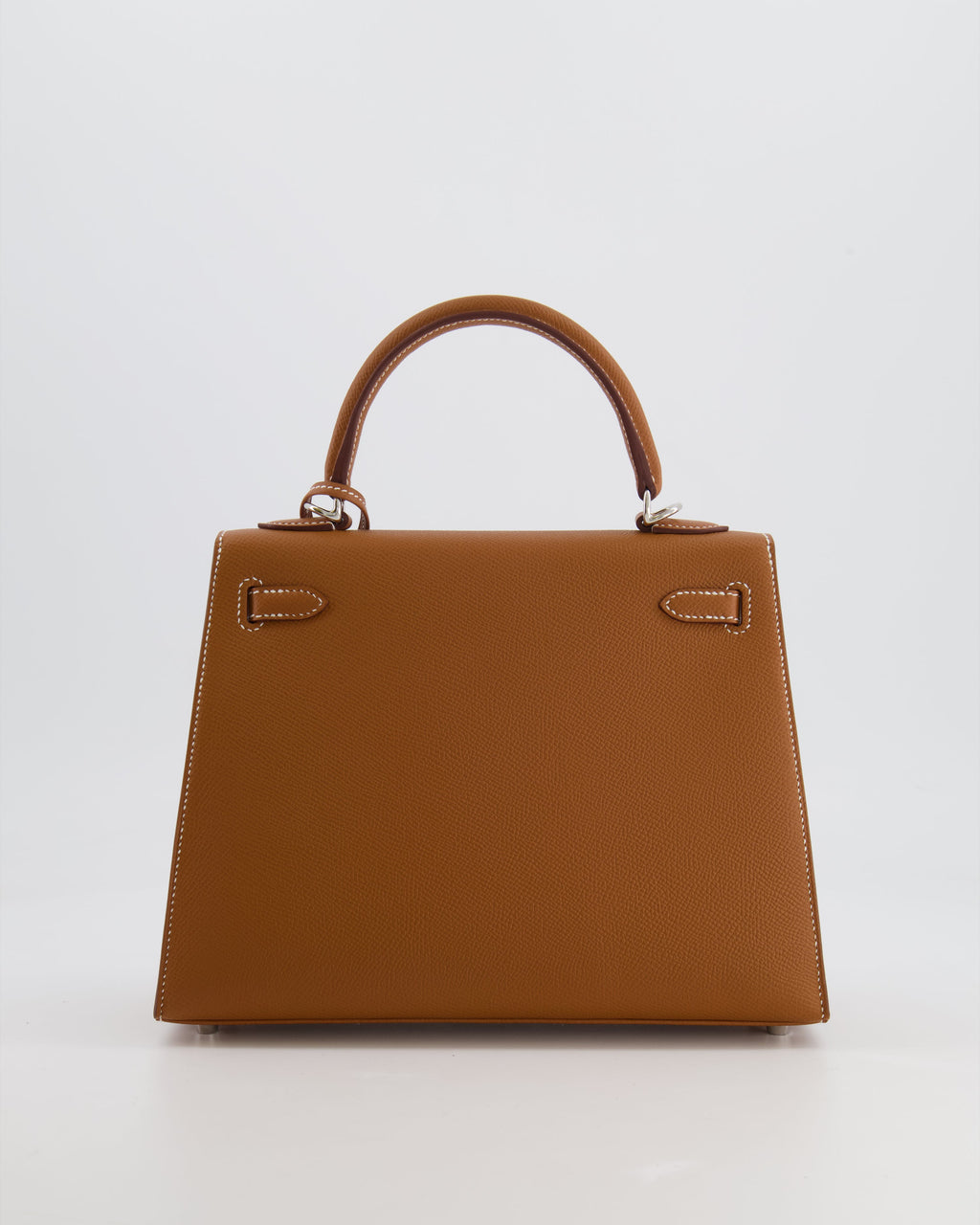 Hermès Kelly 25 Sellier Bag in Gold Epsom Leather with Palladium Hardware