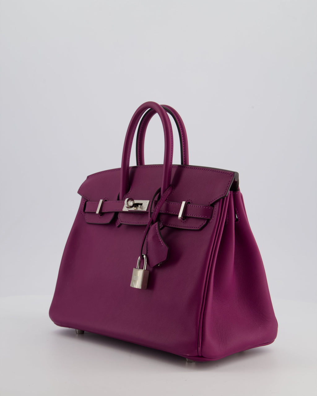 *FIRE PRICE* Hermès Birkin 25 Retourne Bag in Anemone Swift Leather with Palladium Hardware