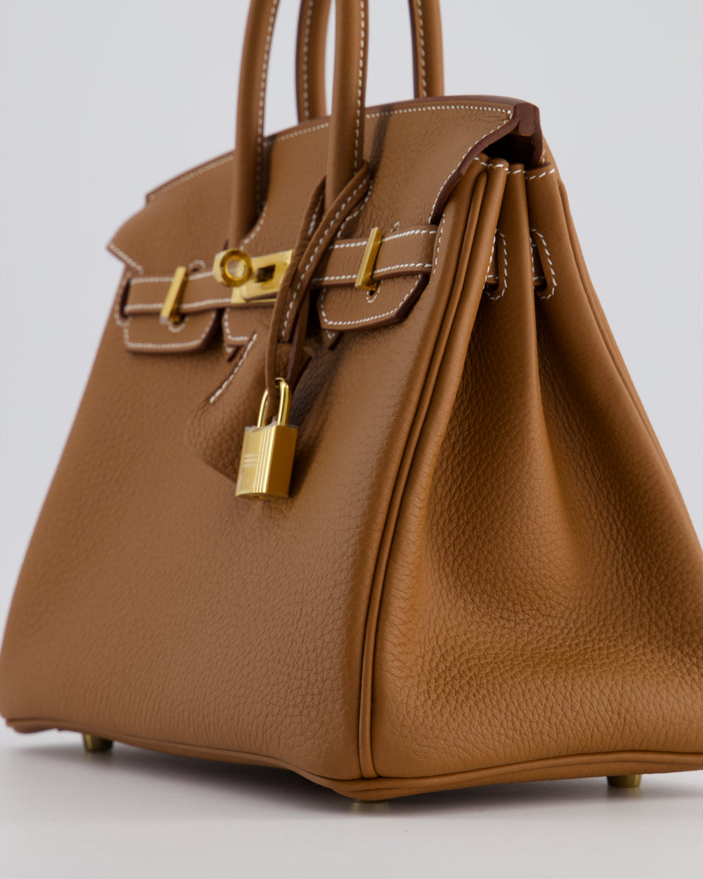*HOT* Hermès Birkin 25 Retourne Bag in Gold Togo Leather with Gold Hardware
