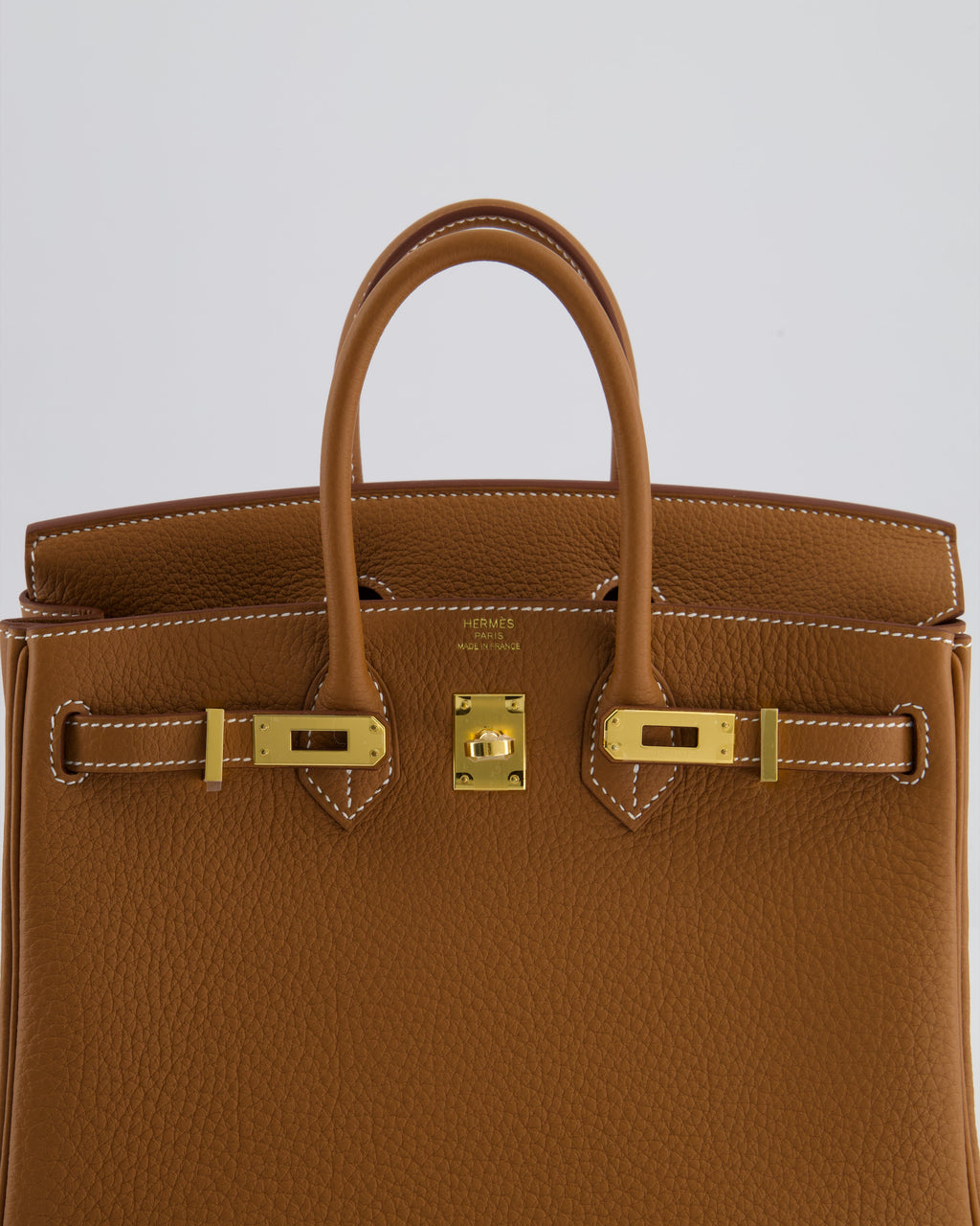 *HOT* Hermès Birkin 25 Retourne Bag in Gold Togo Leather with Gold Hardware