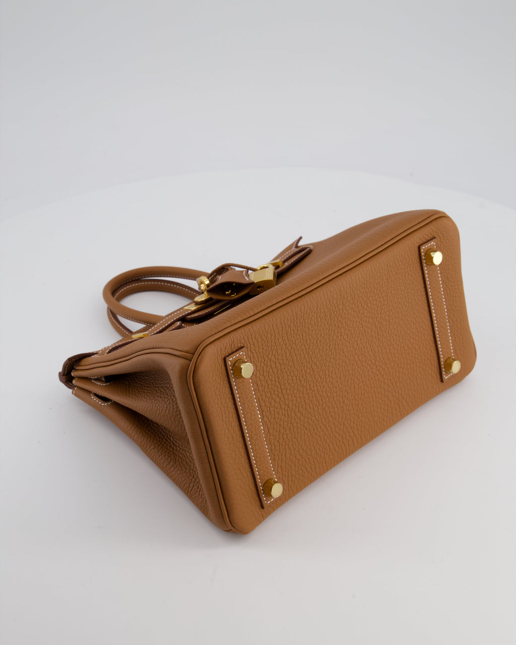 *HOT* Hermès Birkin 25 Retourne Bag in Gold Togo Leather with Gold Hardware