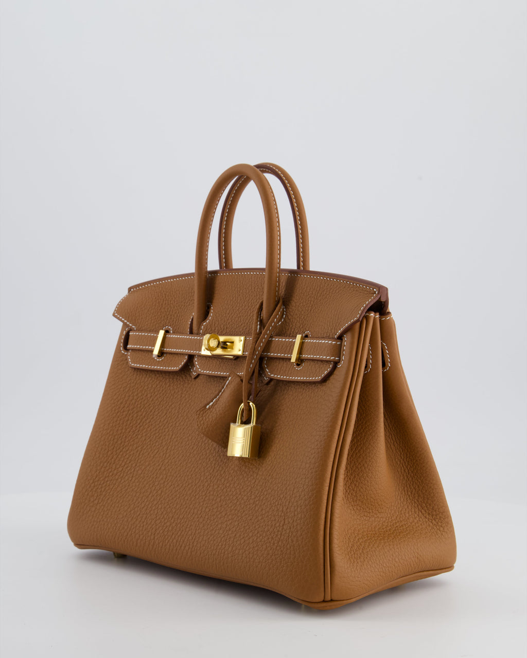 *HOT* Hermès Birkin 25 Retourne Bag in Gold Togo Leather with Gold Hardware