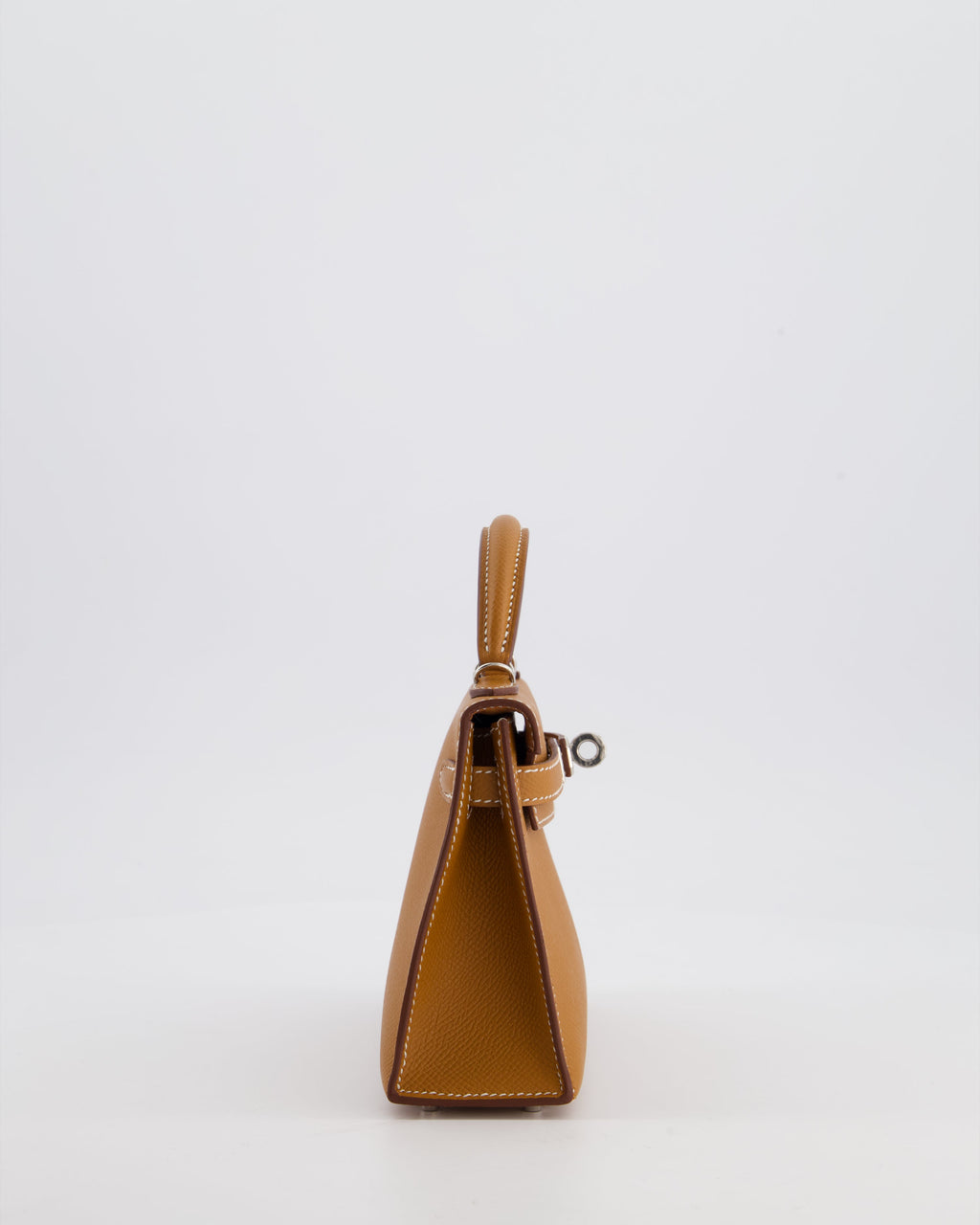 Hermès Mini Kelly II 20 Bag in Gold Epsom Leather with Palladium Hardware