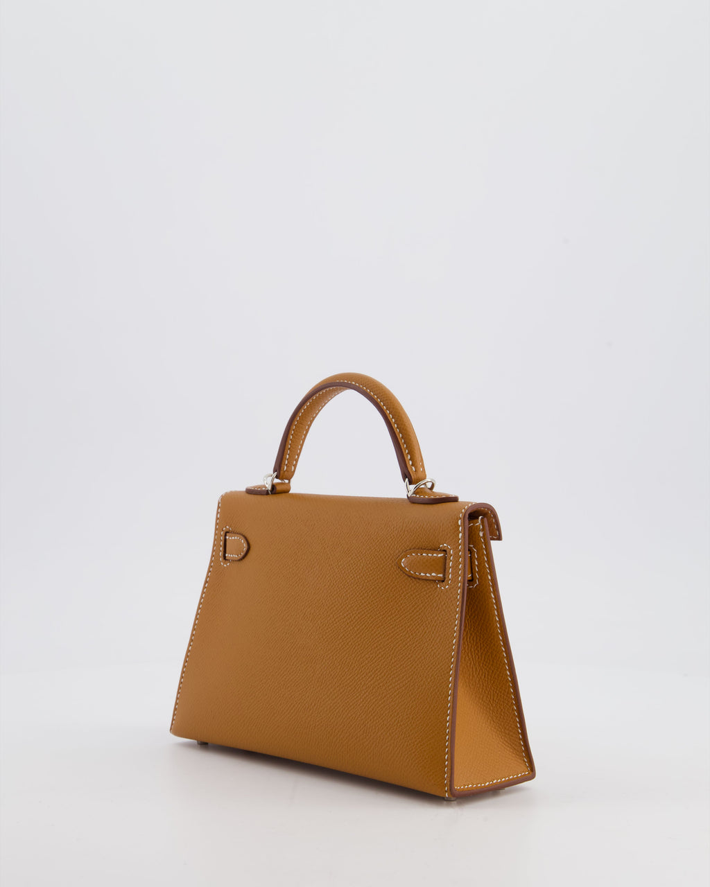 Hermès Mini Kelly II 20 Bag in Gold Epsom Leather with Palladium Hardware