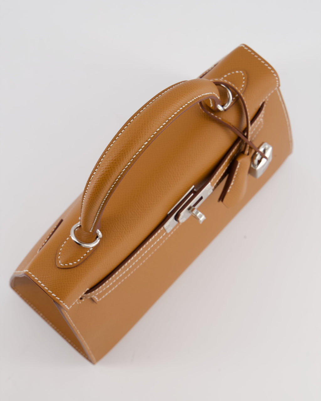 Hermès Kelly 25 Sellier Bag in Gold Epsom Leather with Palladium Hardware