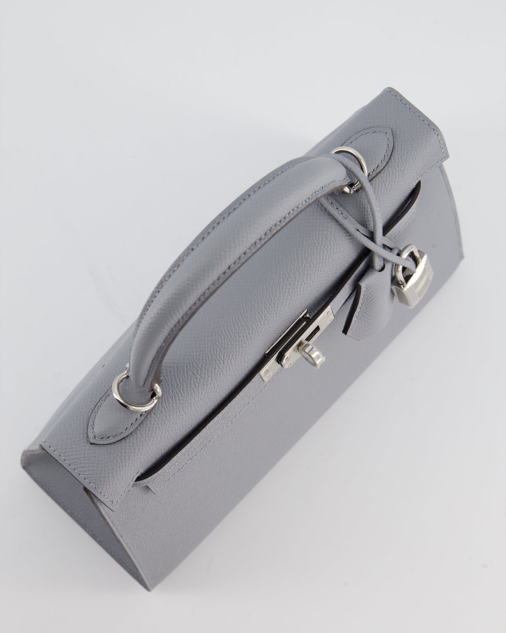 Hermès Kelly 25 Sellier Bag in Gris Pantin Epsom Leather with Palladium Hardware