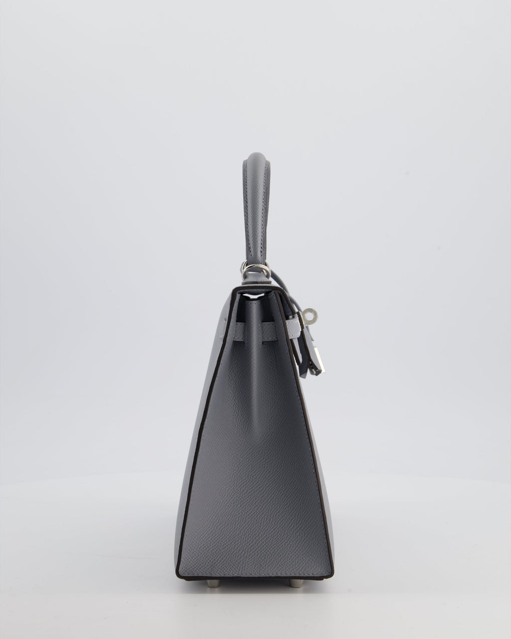 Hermès Kelly 25 Sellier Bag in Gris Pantin Epsom Leather with Palladium Hardware