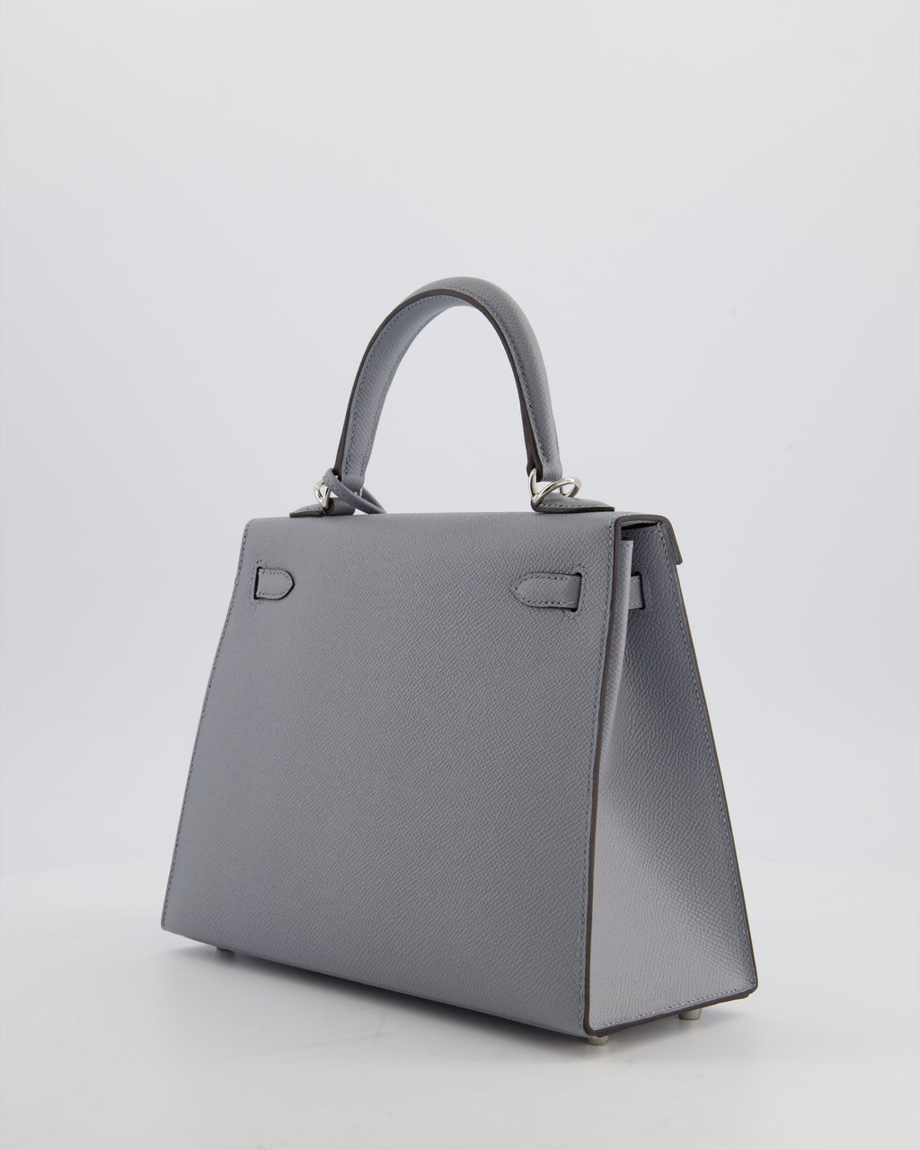 Hermès Kelly 25 Sellier Bag in Gris Pantin Epsom Leather with Palladium Hardware