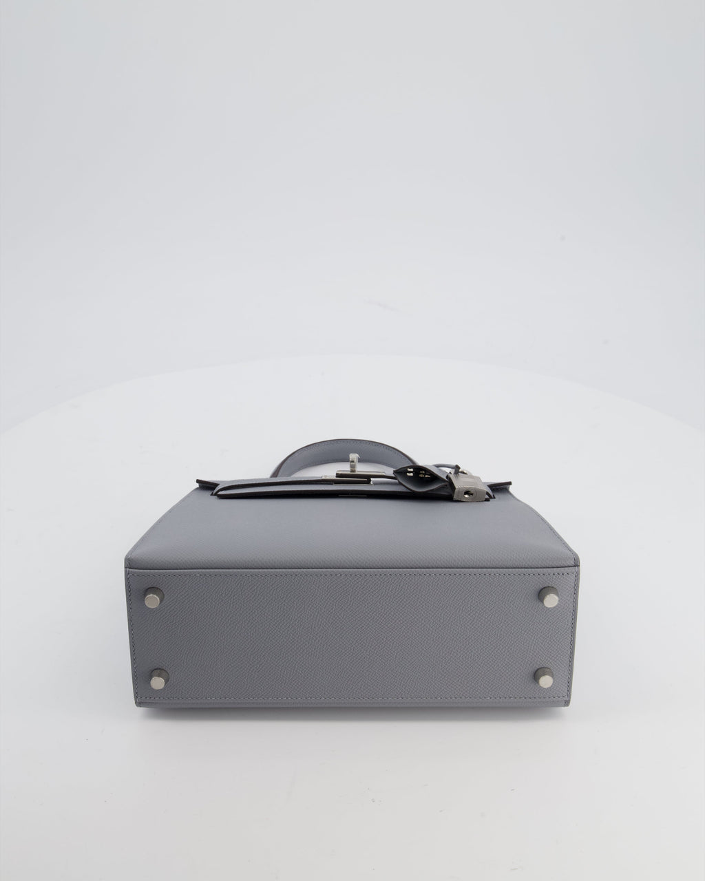 Hermès Kelly 25 Sellier Bag in Gris Pantin Epsom Leather with Palladium Hardware