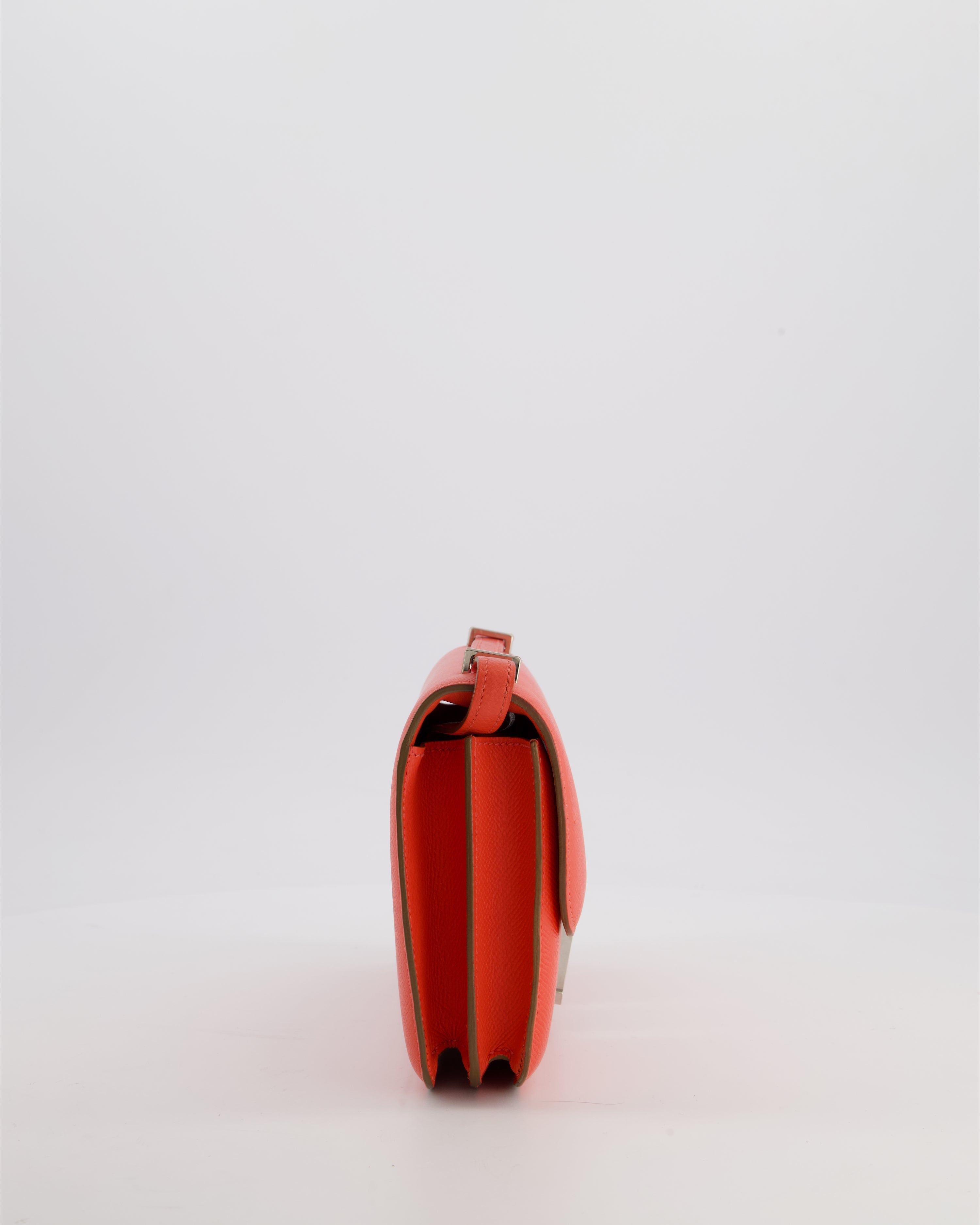 Hermès Constance Elan Bag in Rose Jaipur Epsom Leather with Palladium Hardware