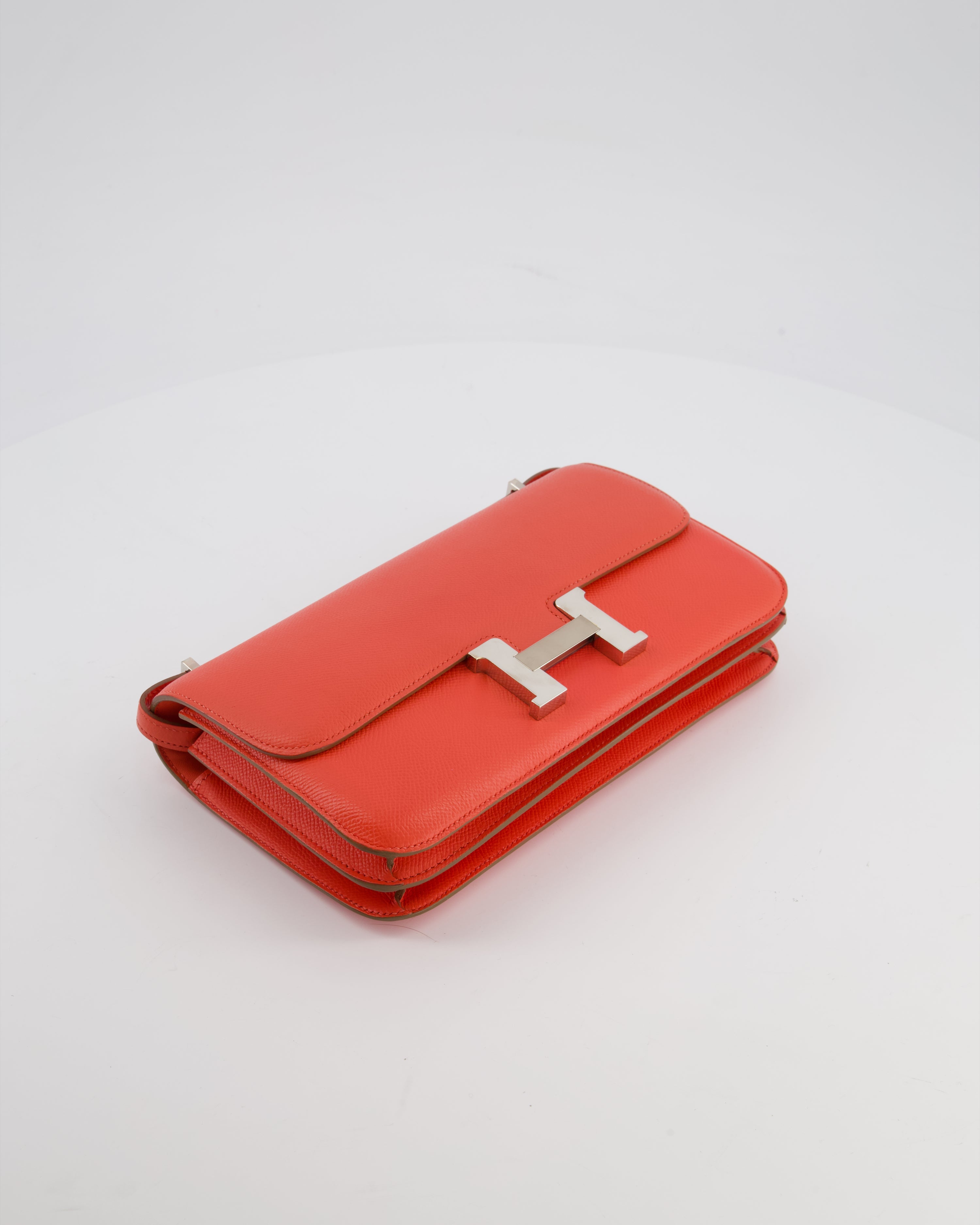 Hermès Constance Elan Bag in Rose Jaipur Epsom Leather with Palladium Hardware
