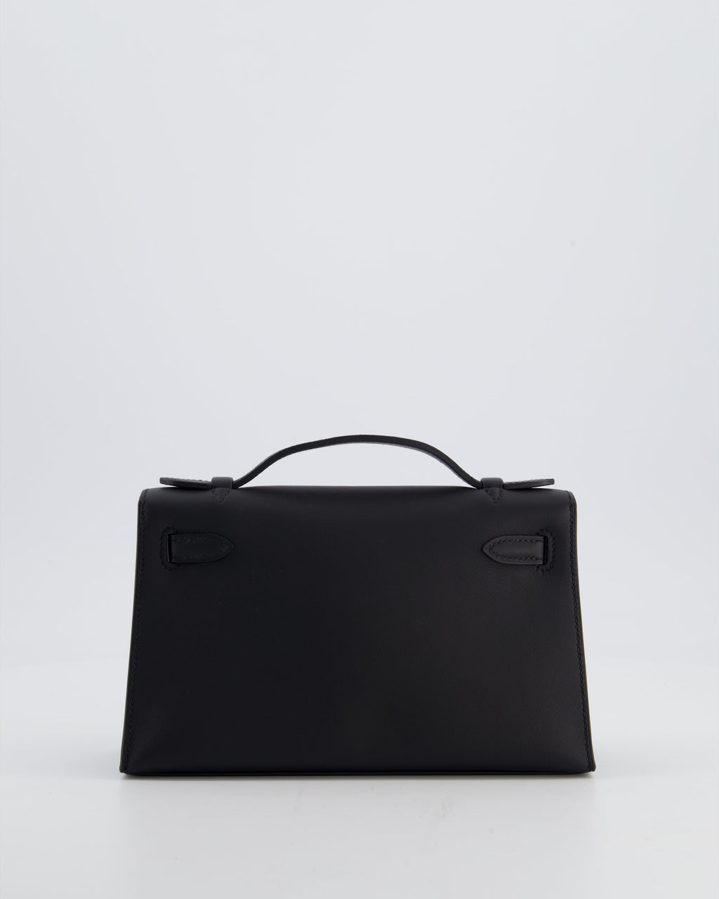 *SUPER RARE* Hermès Mini Kelly Pochette Bag in Noir Swift Leather with Gold Hardware
