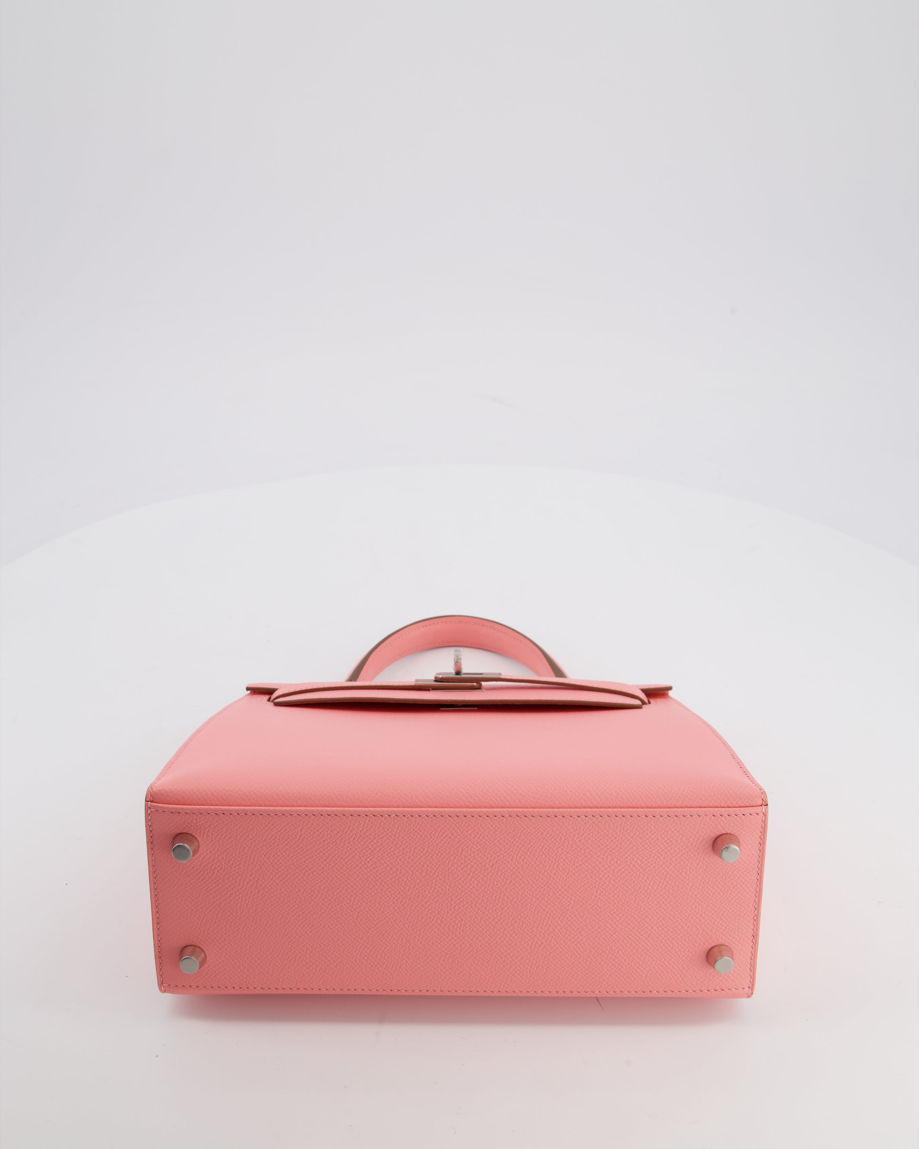 *RARE* Hermès Kelly 25 Sellier Bag in Rose Confetti in Epsom Leather with Palladium Hardware